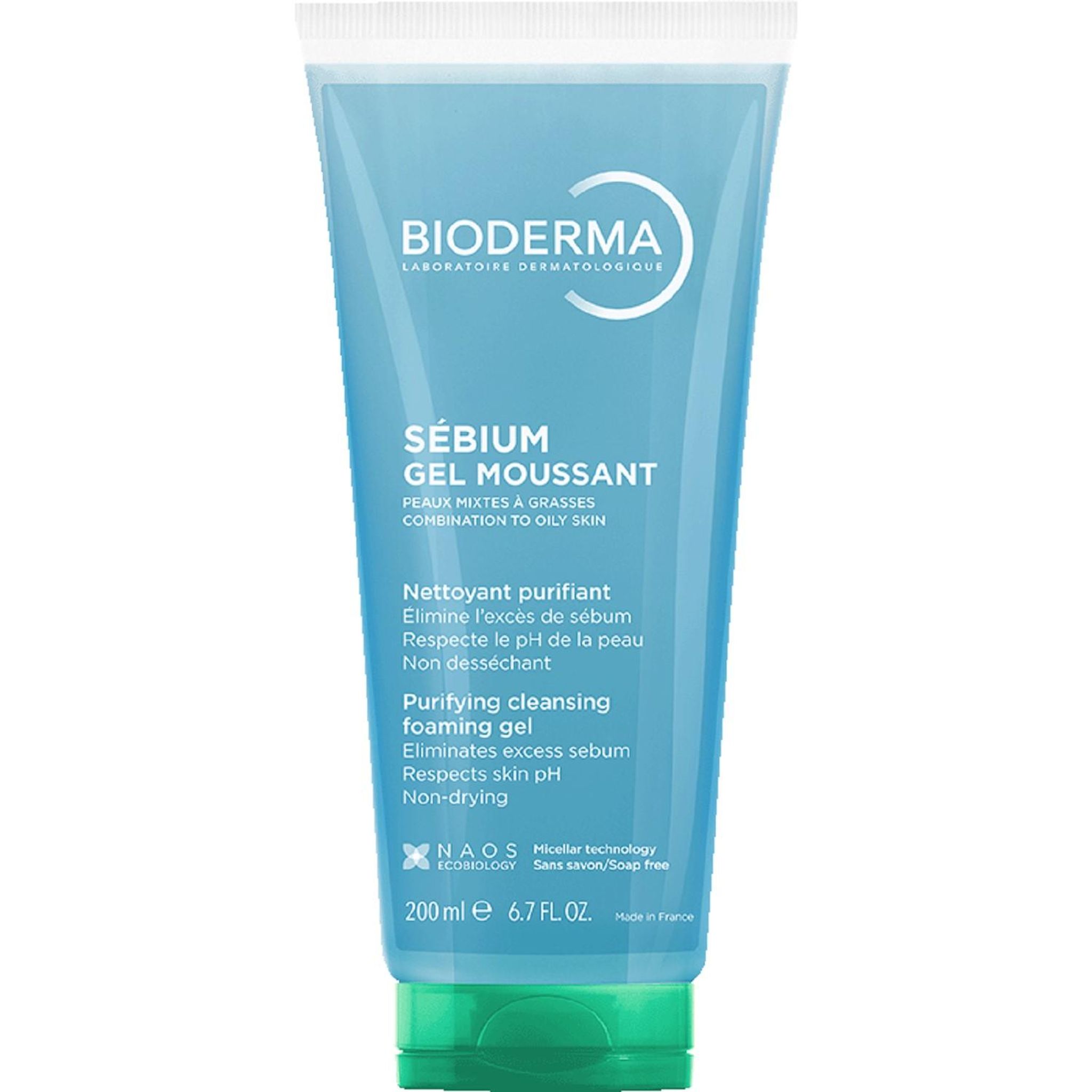 BIODERMA Sebium gel moussant nettoyant purifiant 200ml