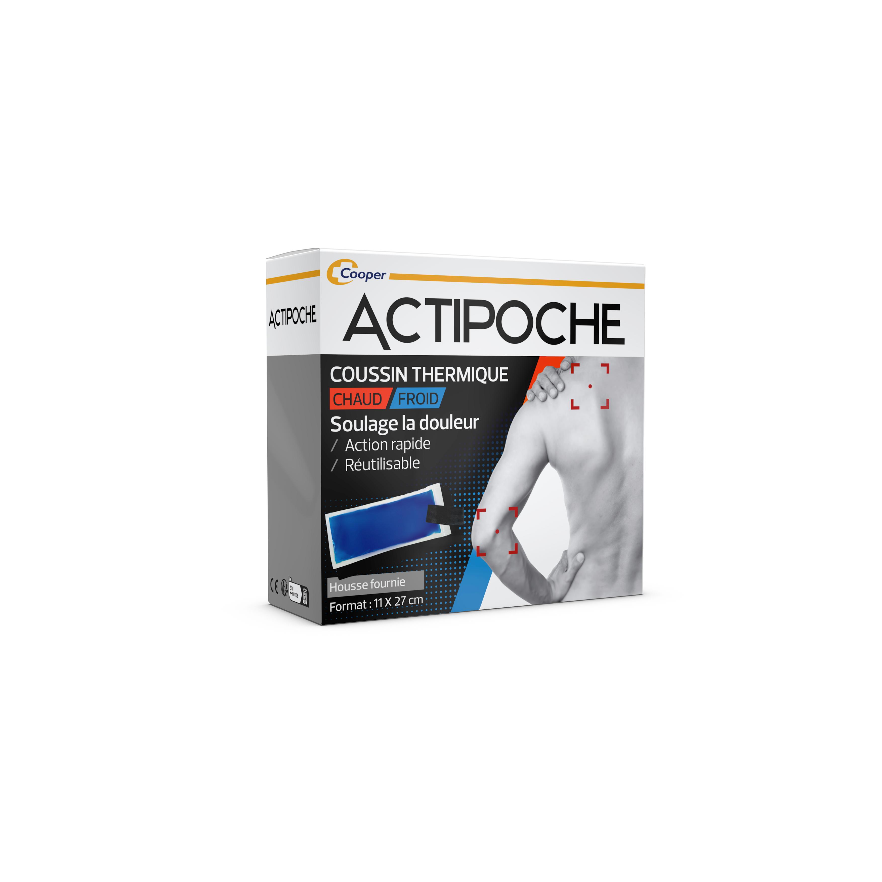 COOPER Actipoche coussin thermique chaud froid 11x27cm 1 coussin