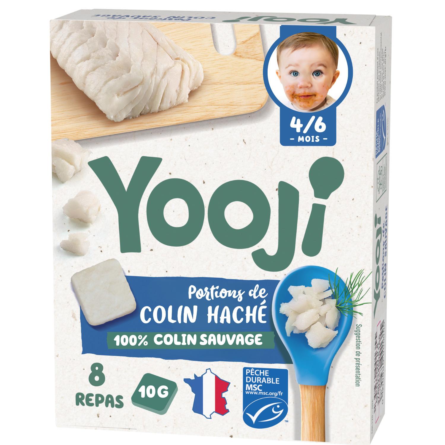 YOOJI Hachés colin MSC dès 6 mois 80g