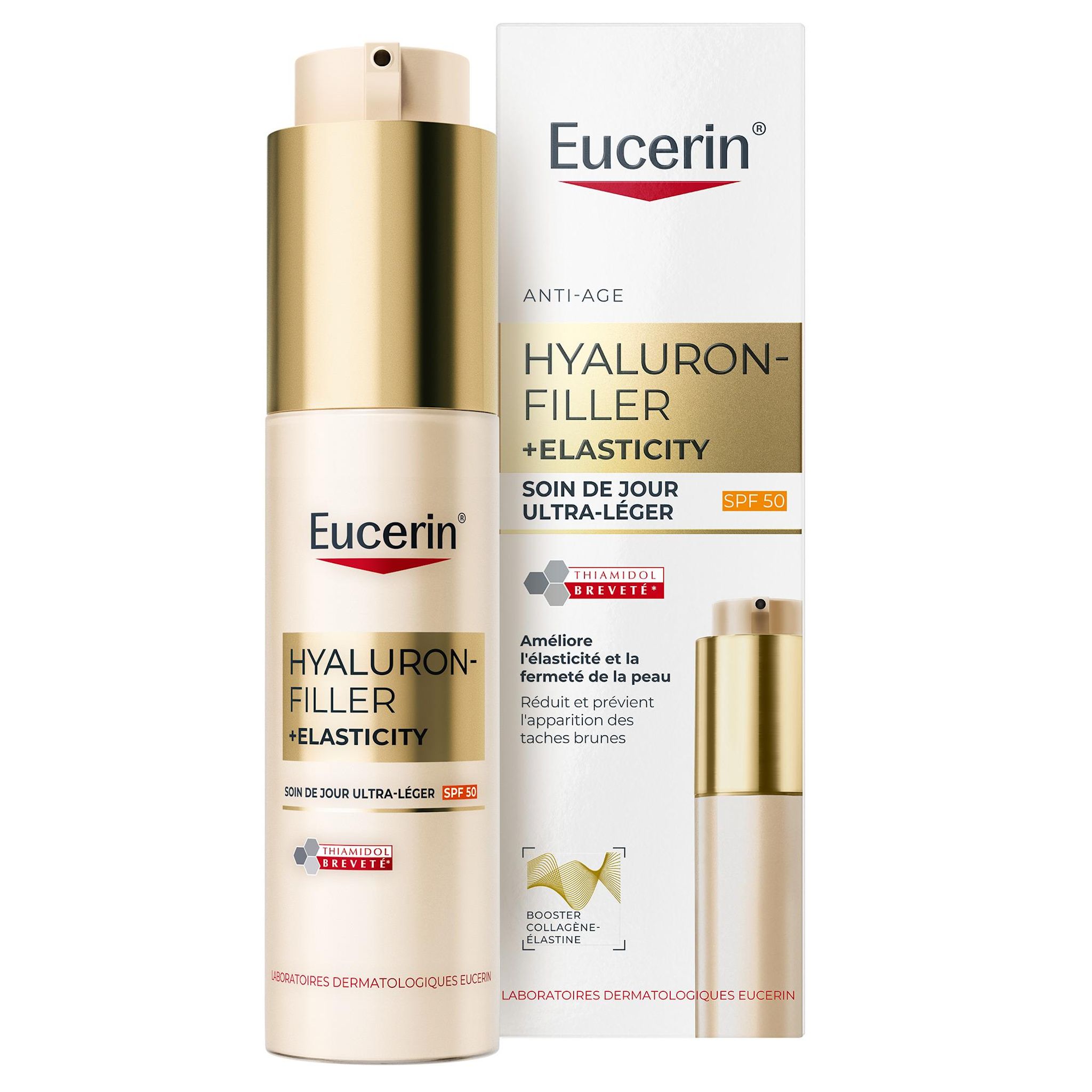 EUCERIN Hyaluron filler+ elasticity Soin de jour ultra léger SPF50 50ml