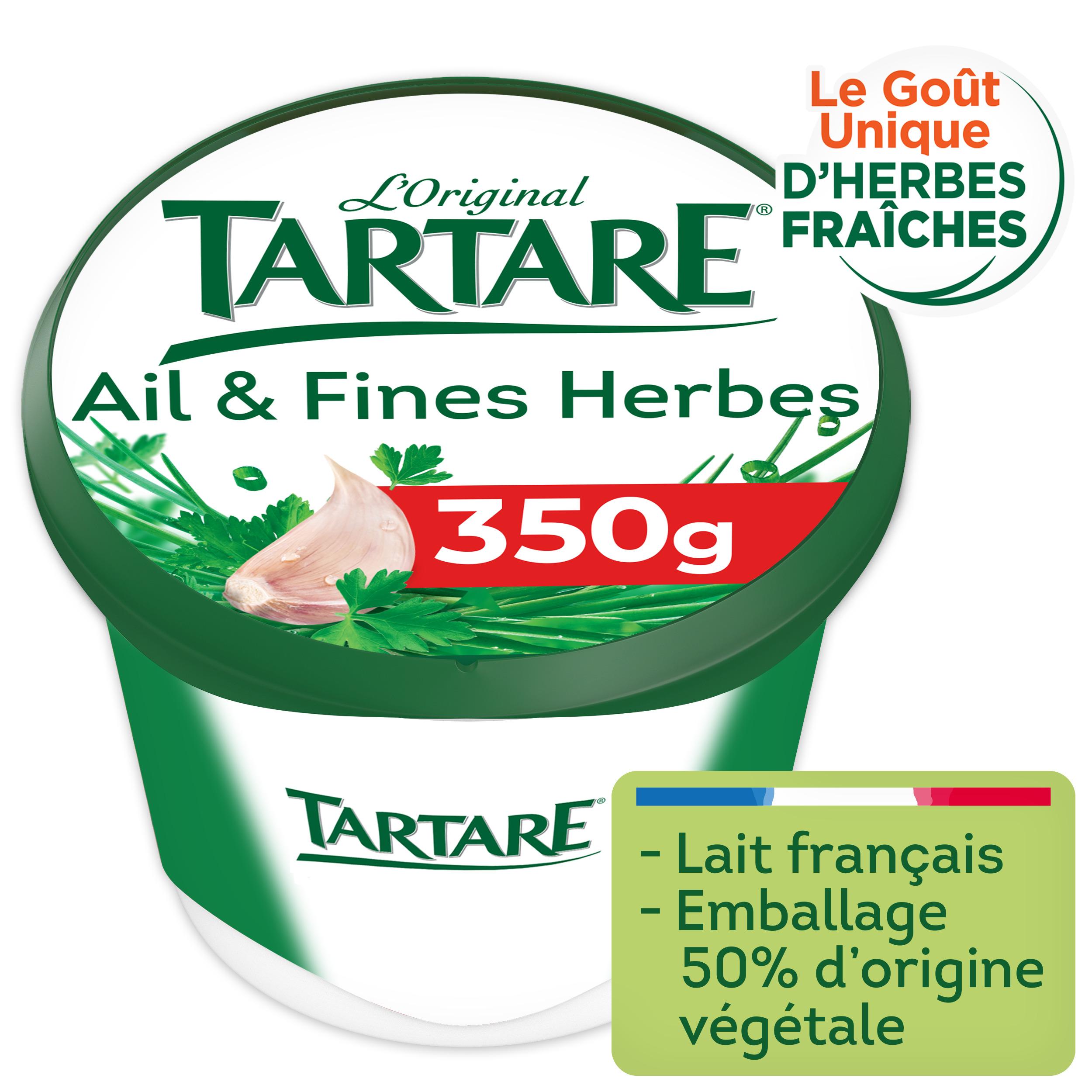 TARTARE Fromage frais au lait pasteurisé ail et fines herbes 350g