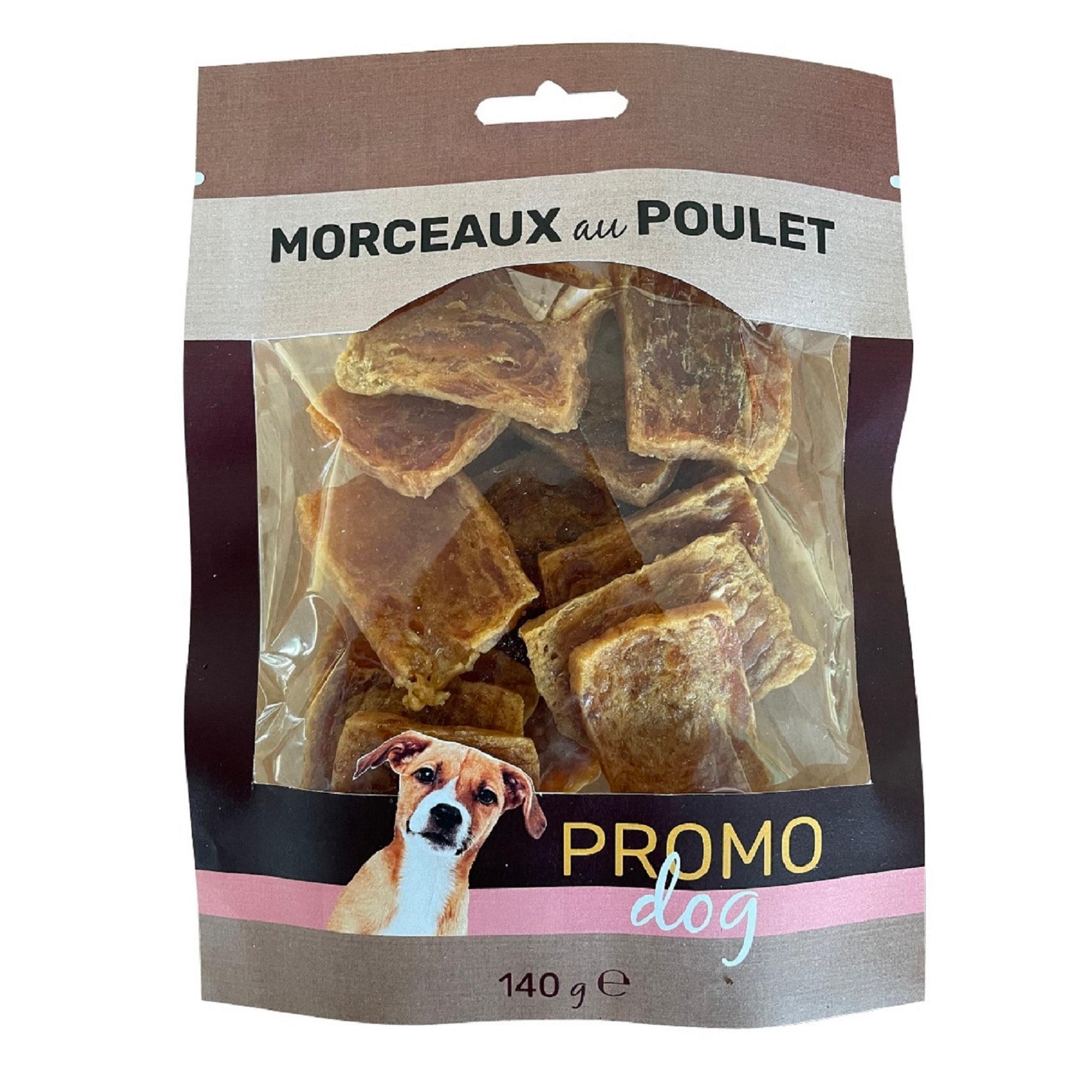 PROMO DOG Friandises morceaux au poulet pour chien 140g