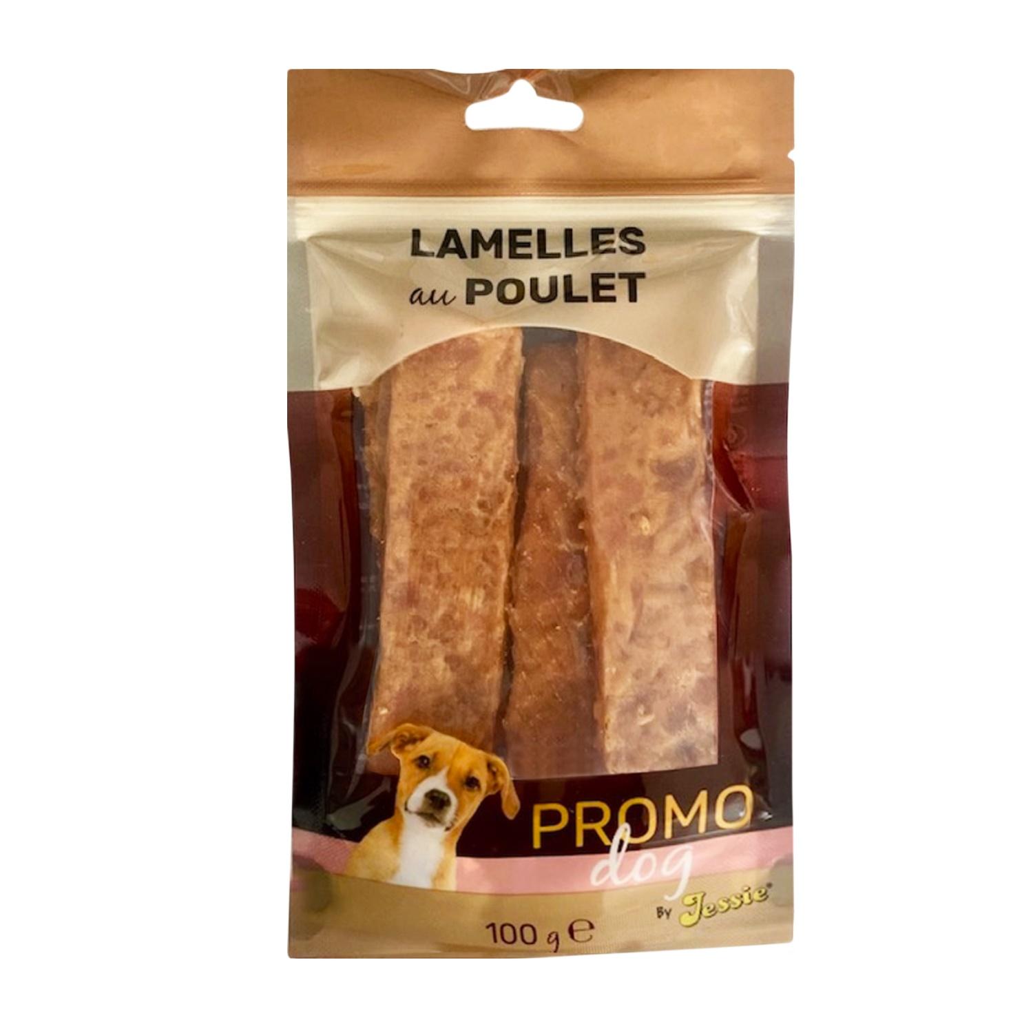 PROMO DOG Friandises lamelles au poulet pour chien 100g