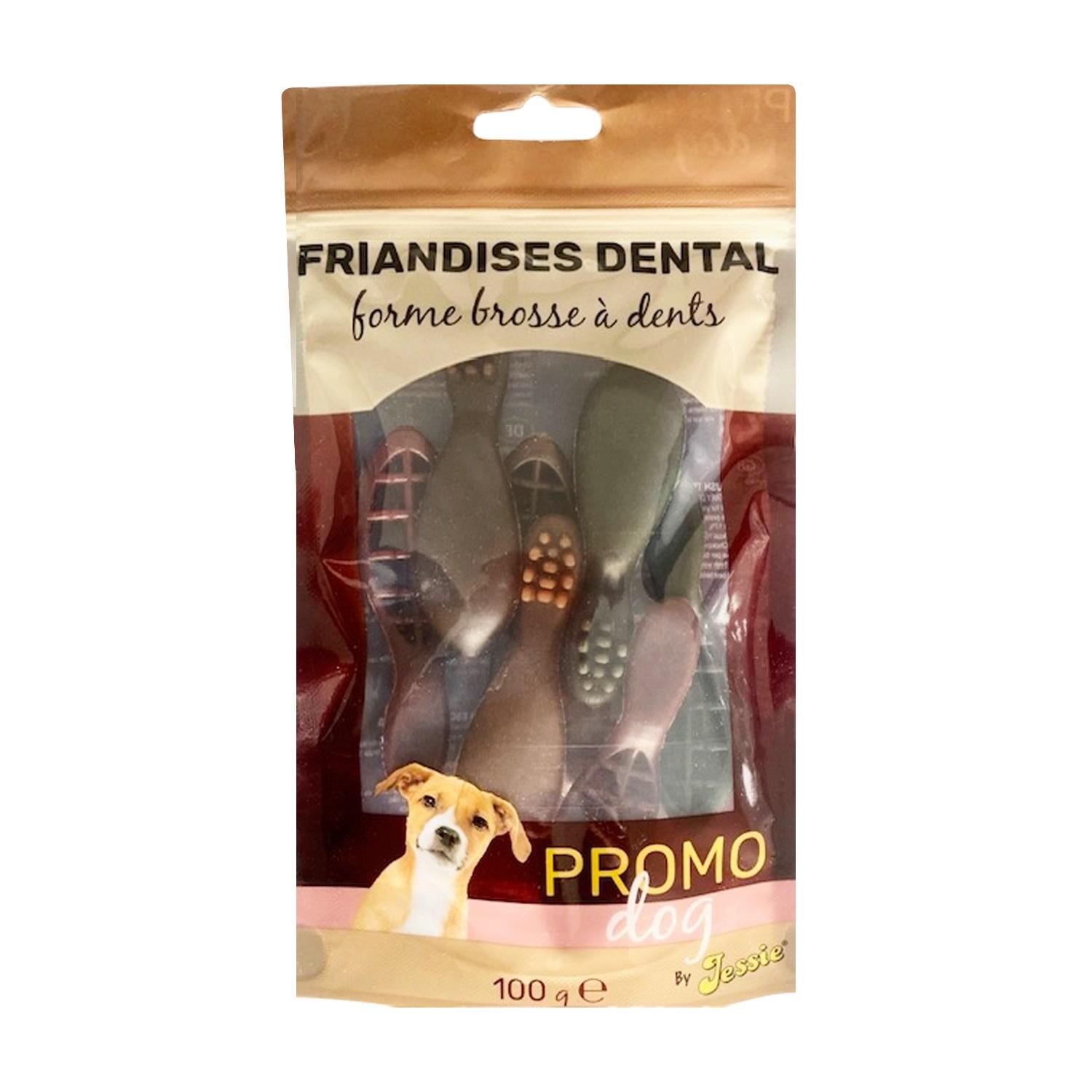 PROMO DOG Friandises Brosse à dents hygiène dentaire pour chien 100g