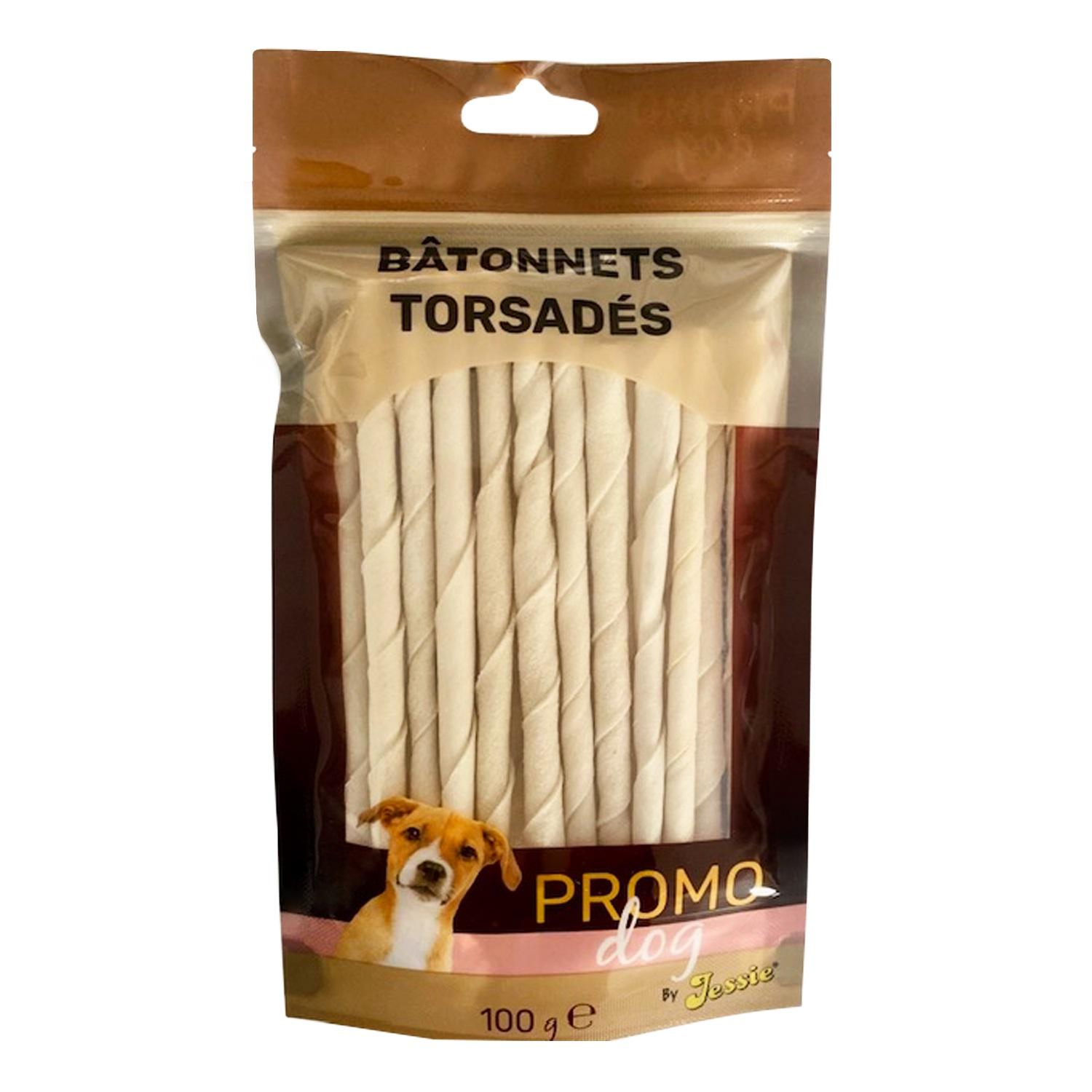 PROMO DOG Friandises Bâtonnets torsadés hygiène dentaire pour chien 100g