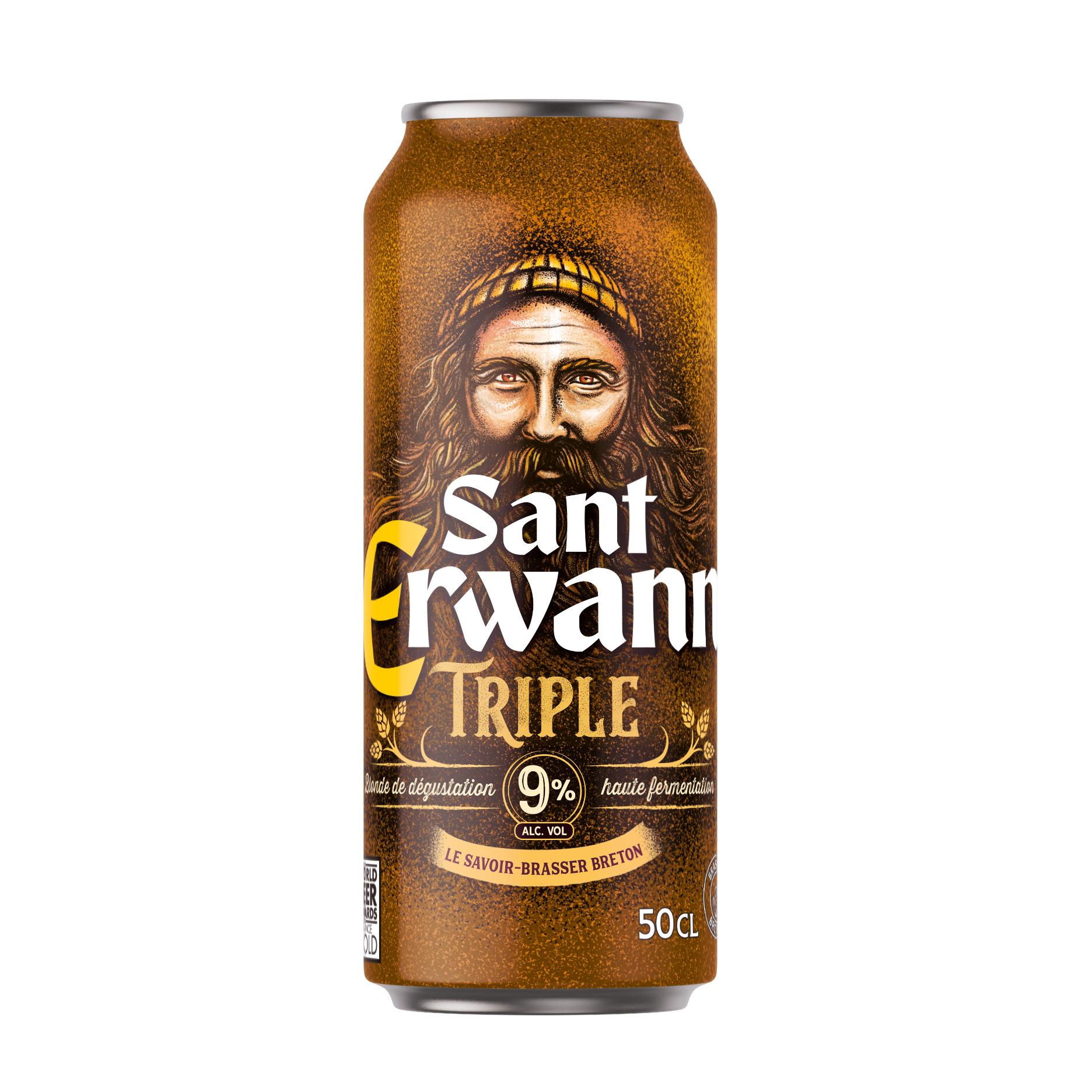 SANT ERWANN Bière triple 9% boîte 50cl
