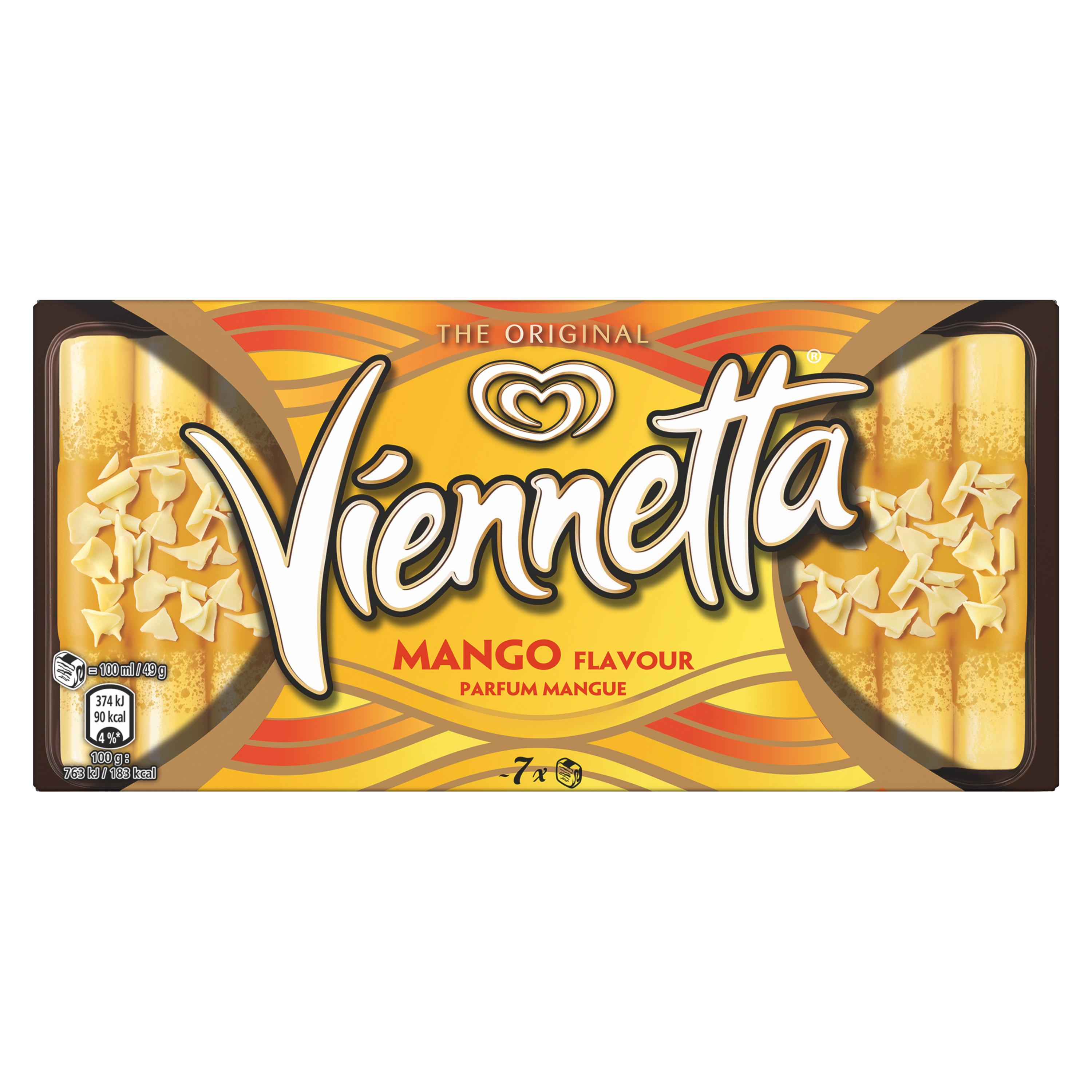Voir la diapositive 2 : VIENNETTA Dessert glacé à la mangue et vanille 320g