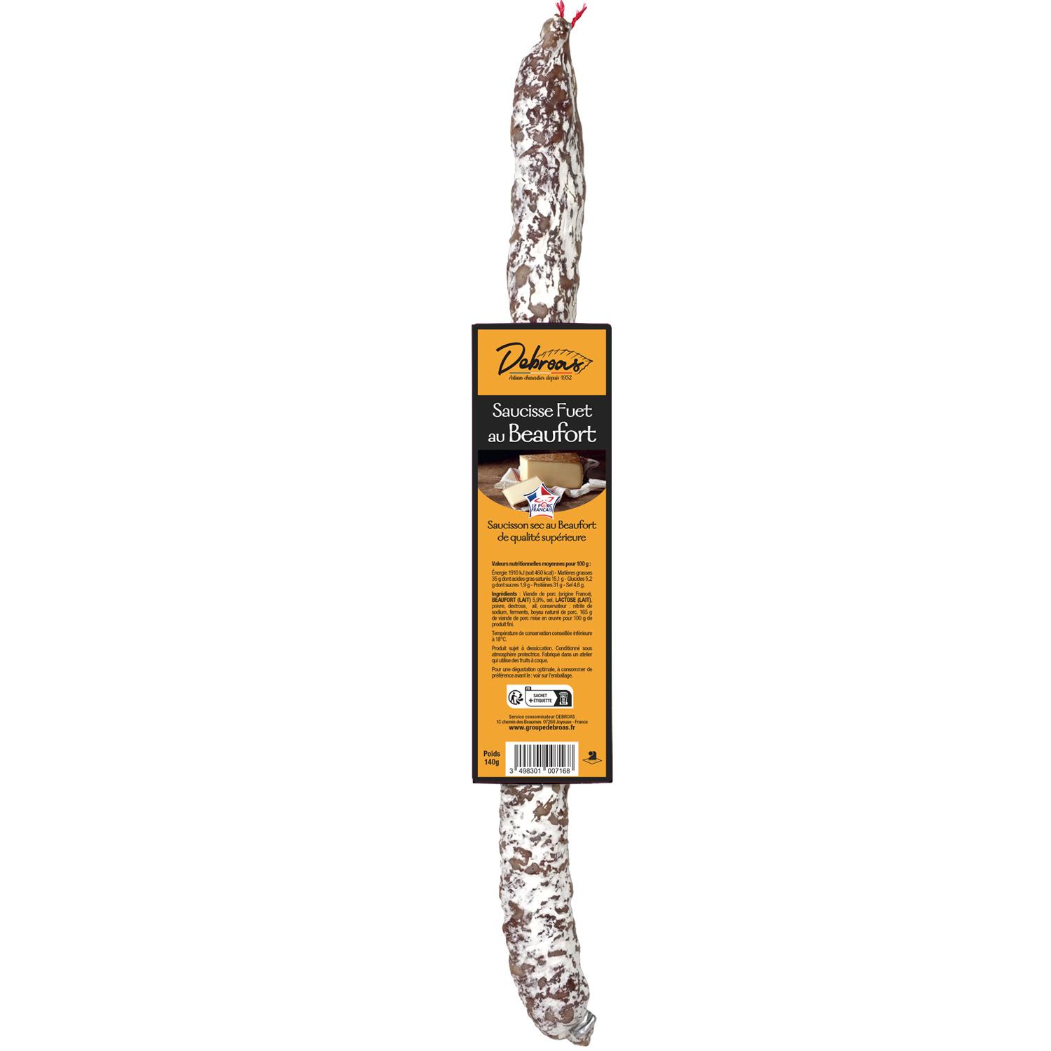 DEBROAS Fuet au Beaufort 140g