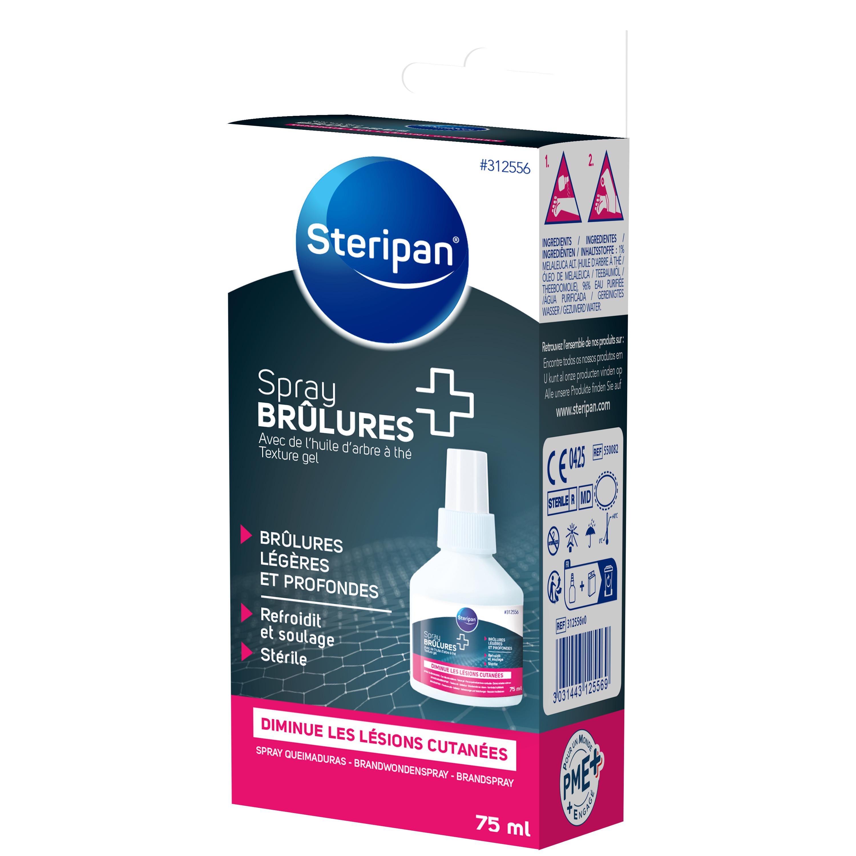STERIPAN Spray brûlures avec huile d'arbre à thé 75ml