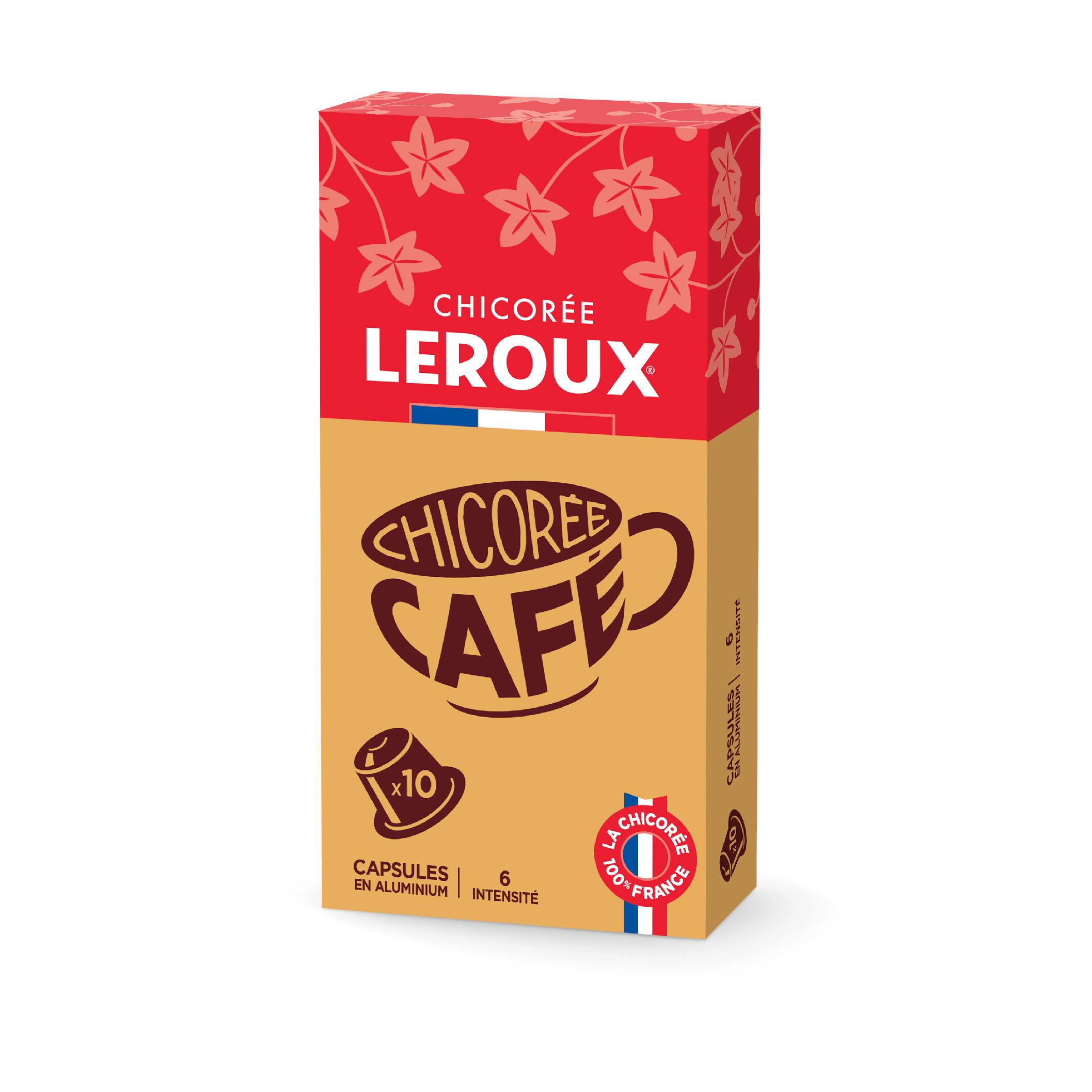 LEROUX Capsules de chicorée Intensité 6 10 capsules 25g