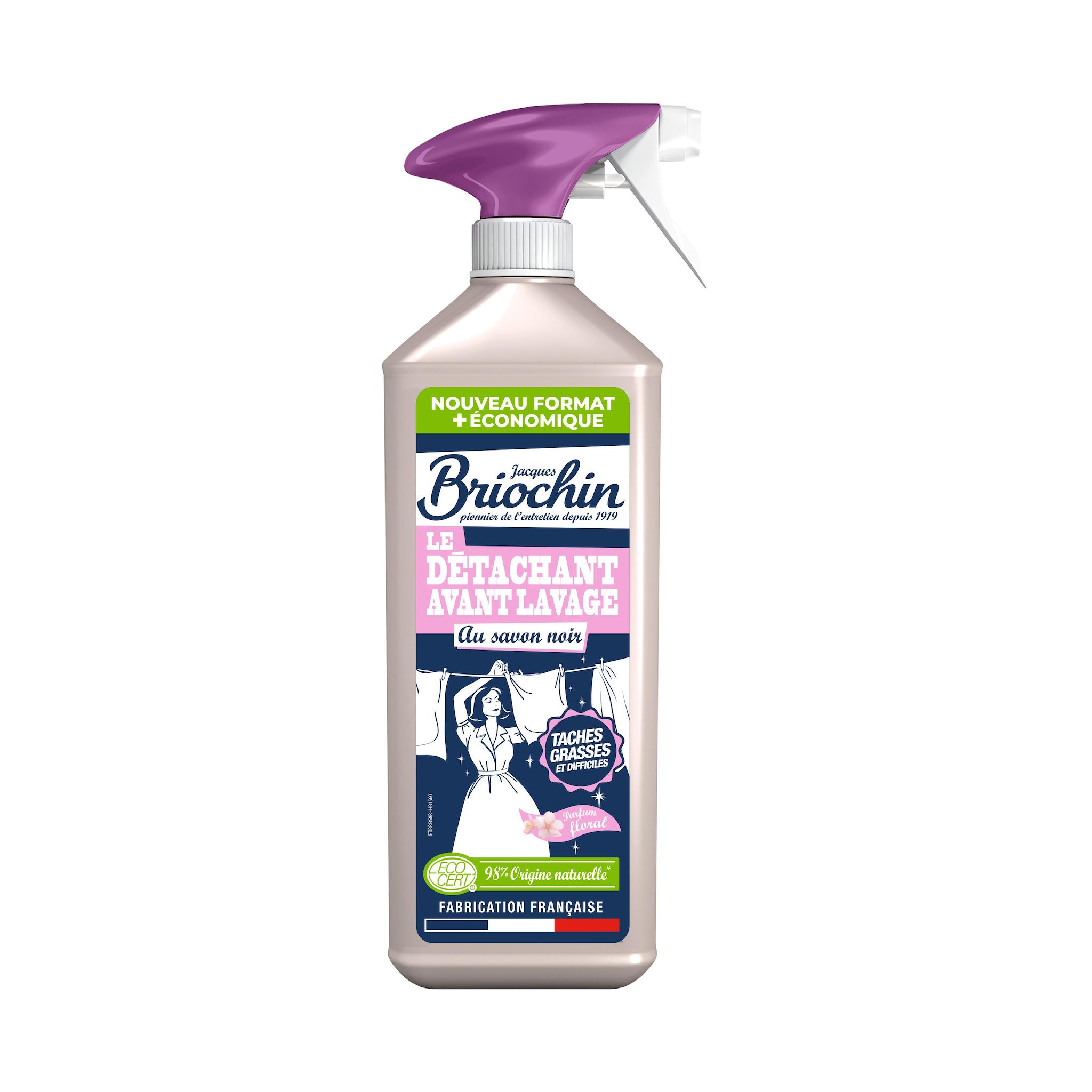 BRIOCHIN Détachant spray savon noir avant lavage Ecocert 700ml