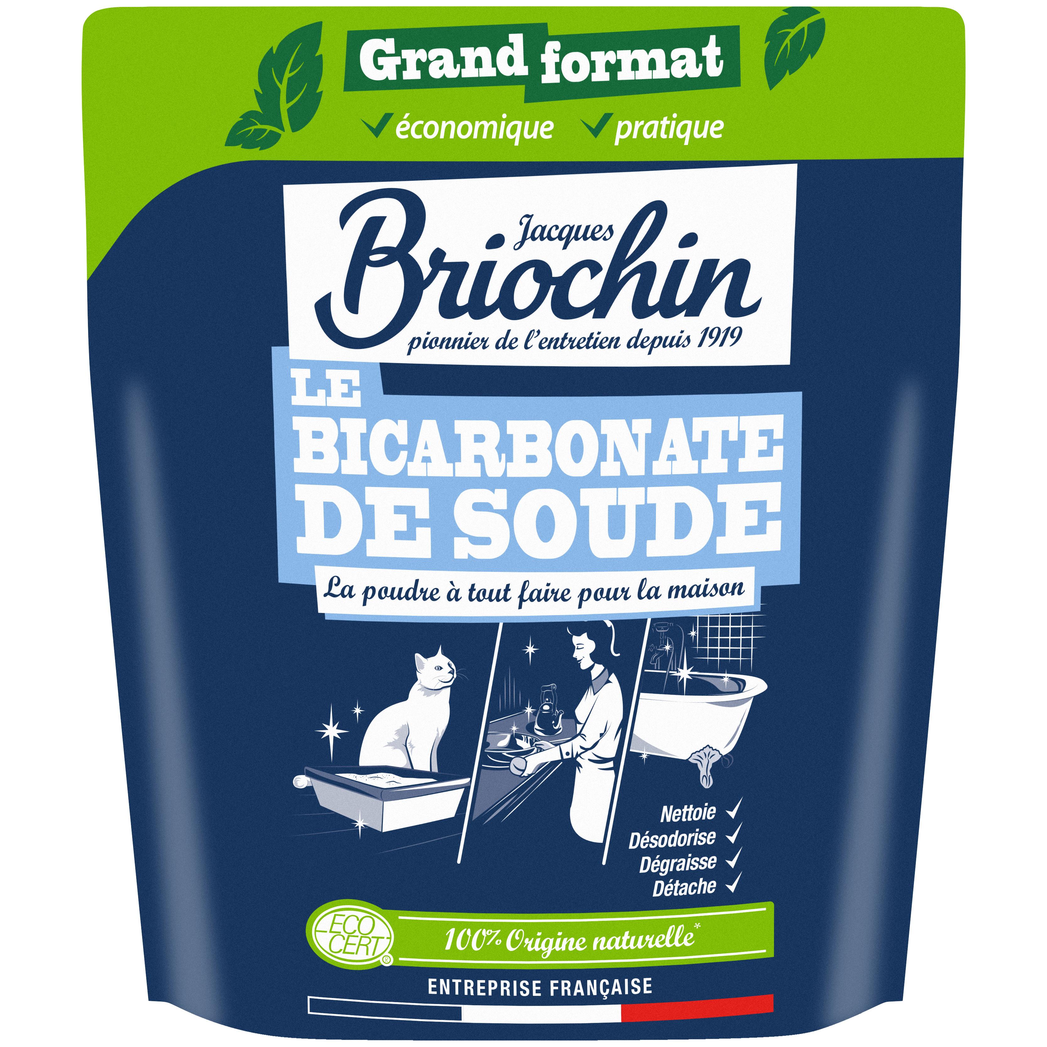 BRIOCHIN Poudre Bicarbonate ecologique multi-usages 850g