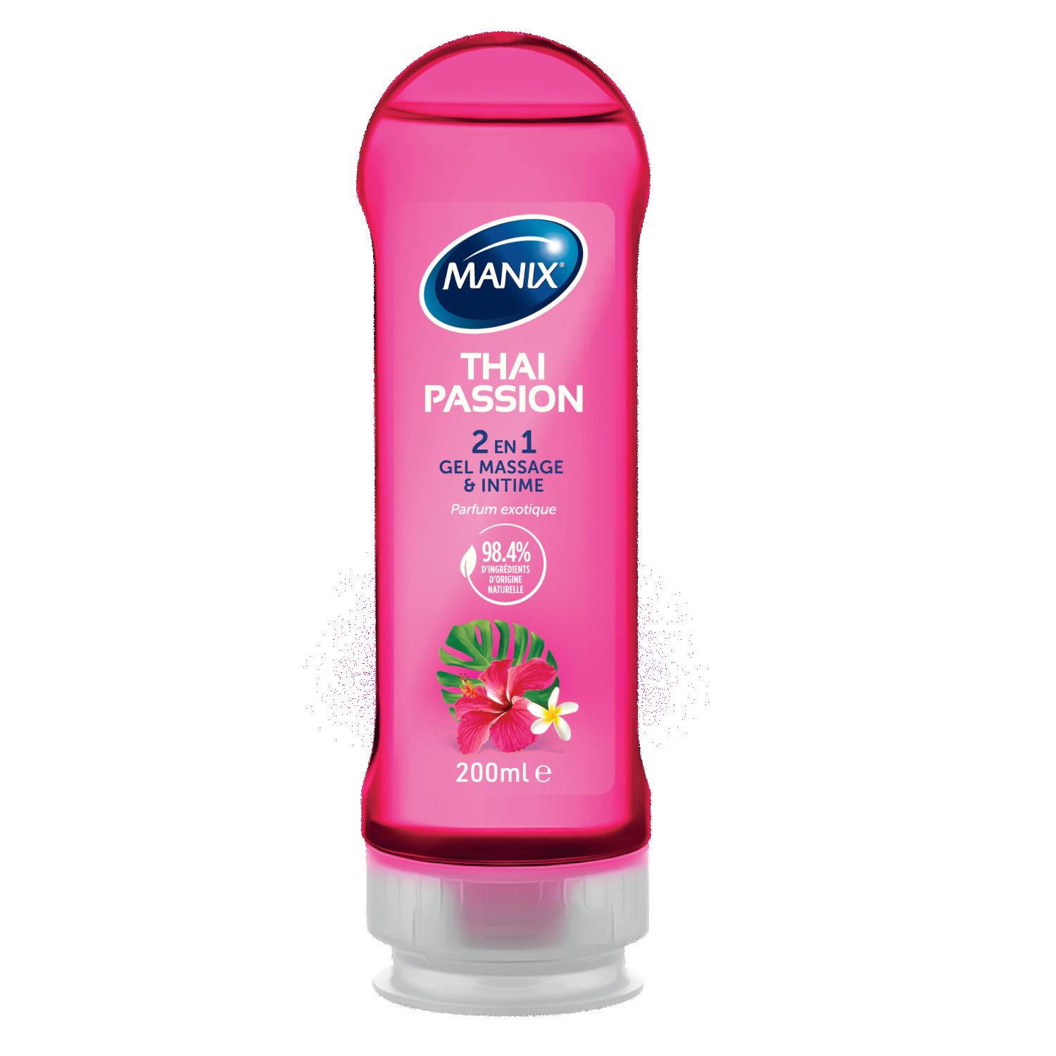 MANIX Thai Passion Gel de massage et intime 2en1 parfum exotique 200ml