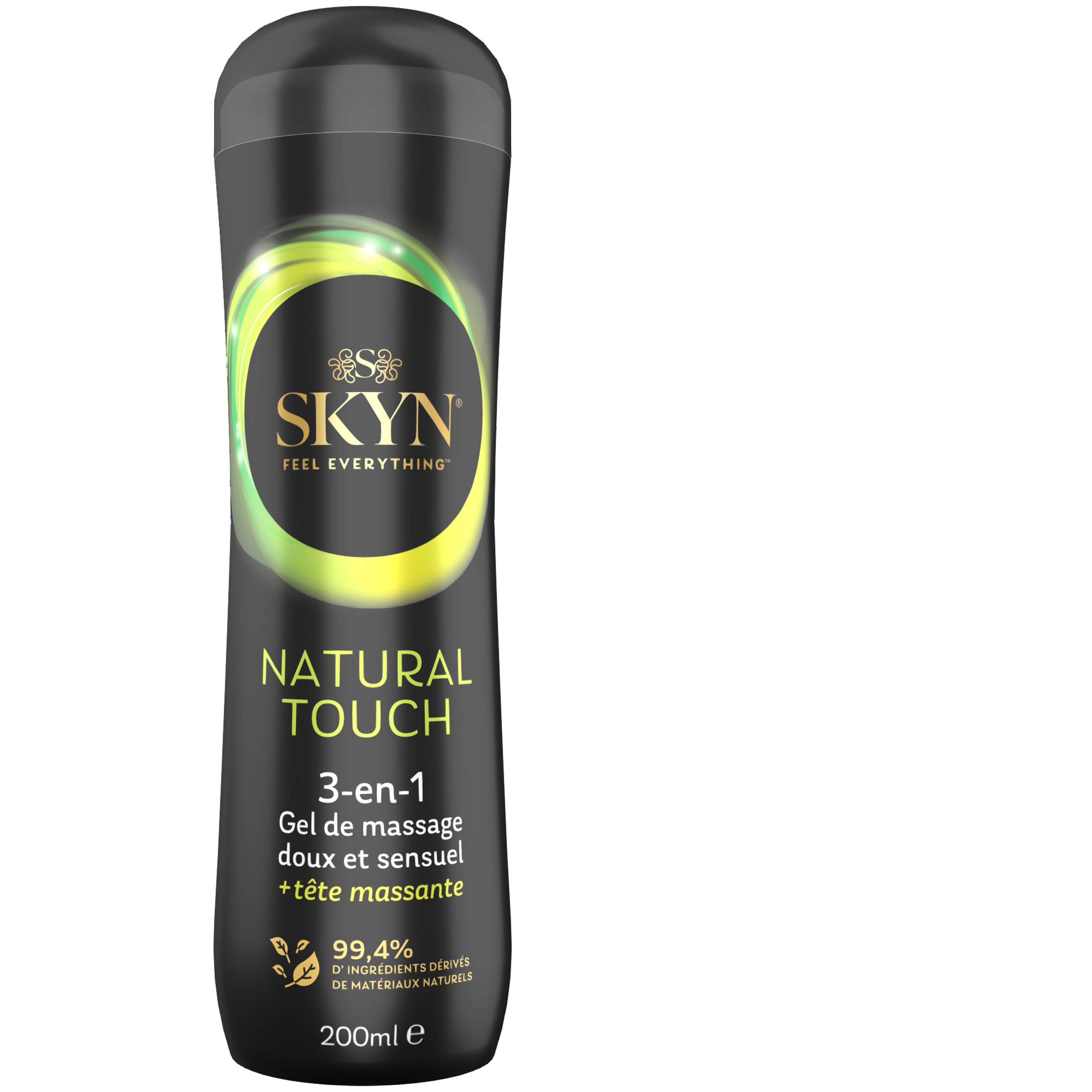 MANIX Natural touch3en1 Gel de massage doux et sensuel + tête massante 200ml