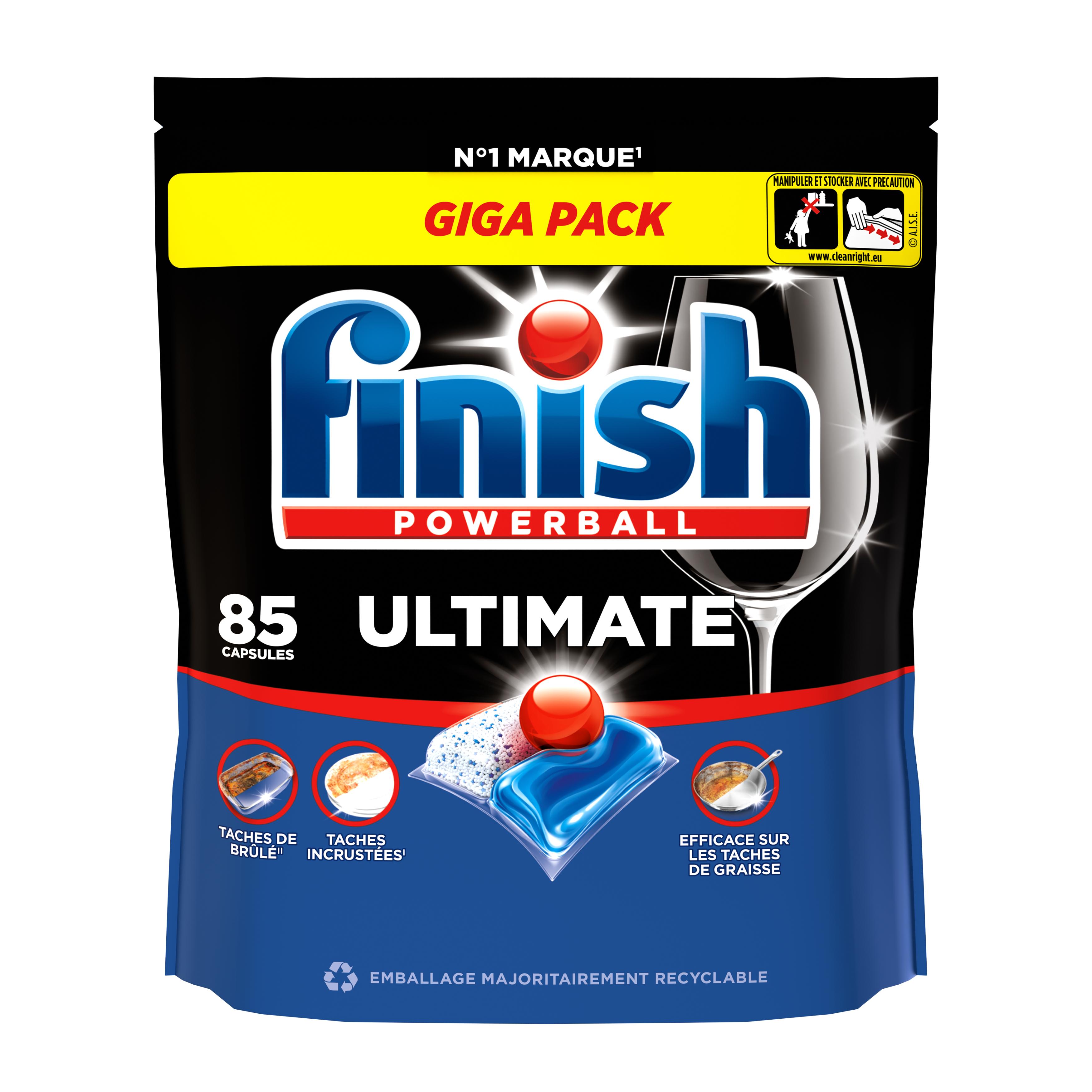 FINISH Ultimate Capsules lave-vaisselle powerball 85 lavages 1.19kg