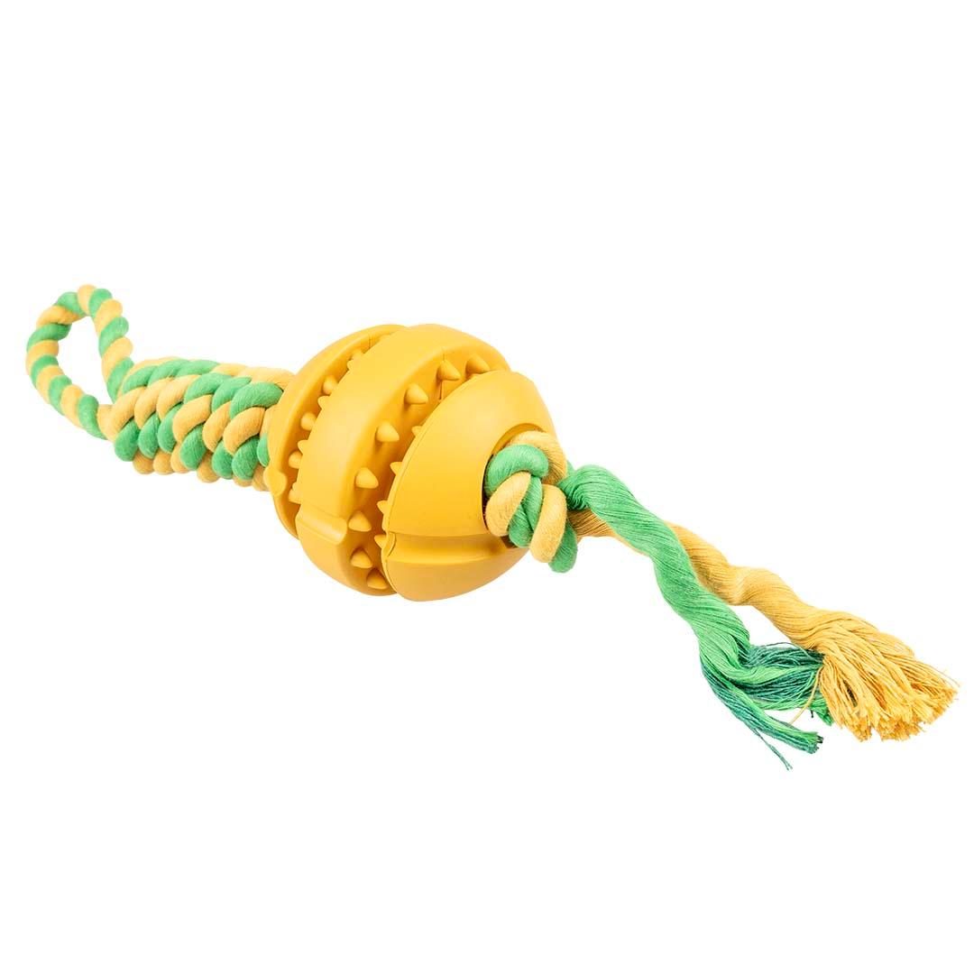 DUVOPLUS Playtime jouet en corde caoutchouc pour chiens 1 pièce