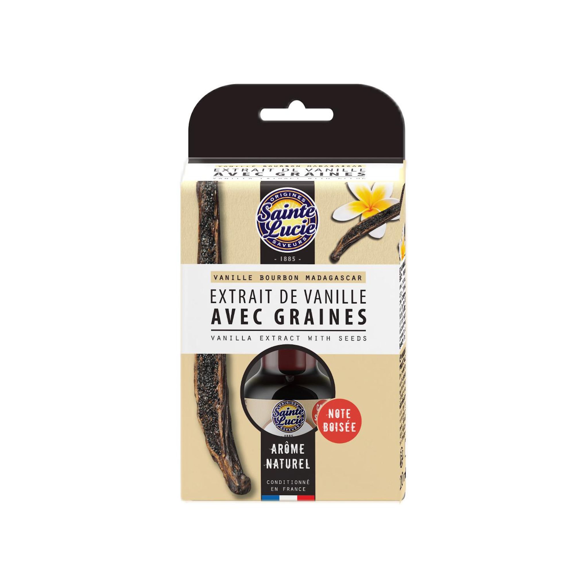 SAINTE LUCIE Extrait naturel de vanille avec graines 20ml