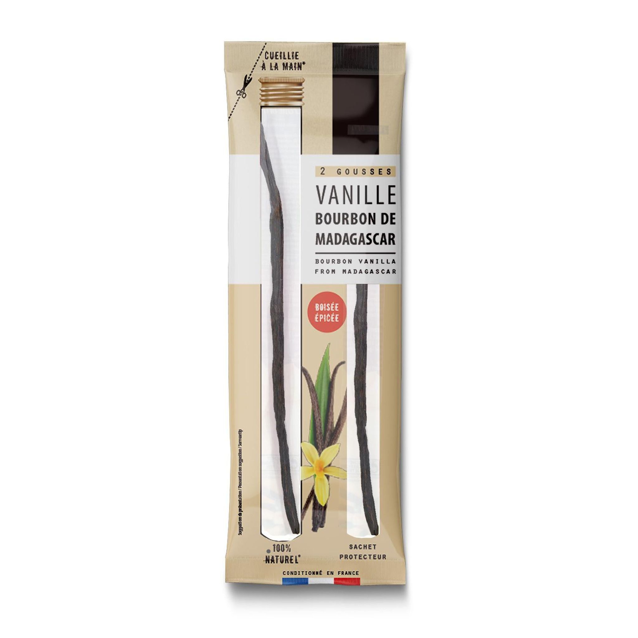 SAINTE LUCIE Gousse de vanille bourbon de Madagascar 2 gousses 5,4g