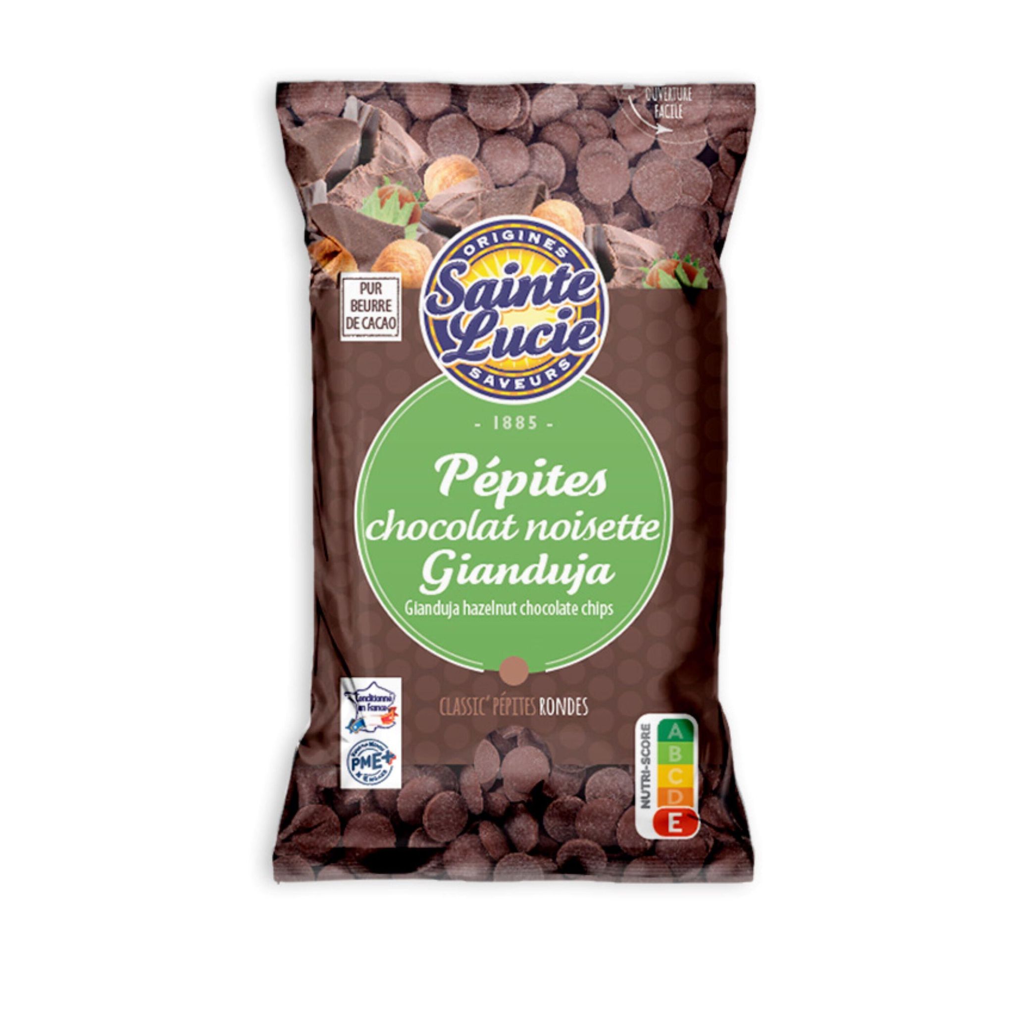 SAINTE LUCIE Pépites de chocolat noisette gianduja 100g