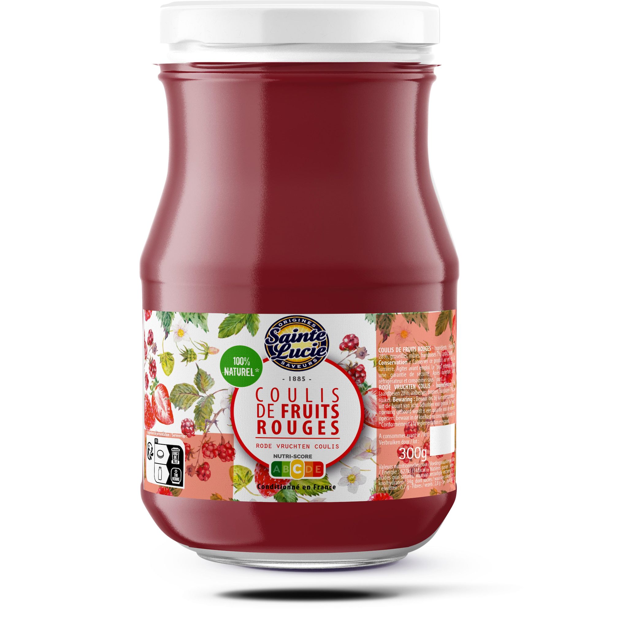 SAINTE LUCIE Coulis de fruits rouges 300g