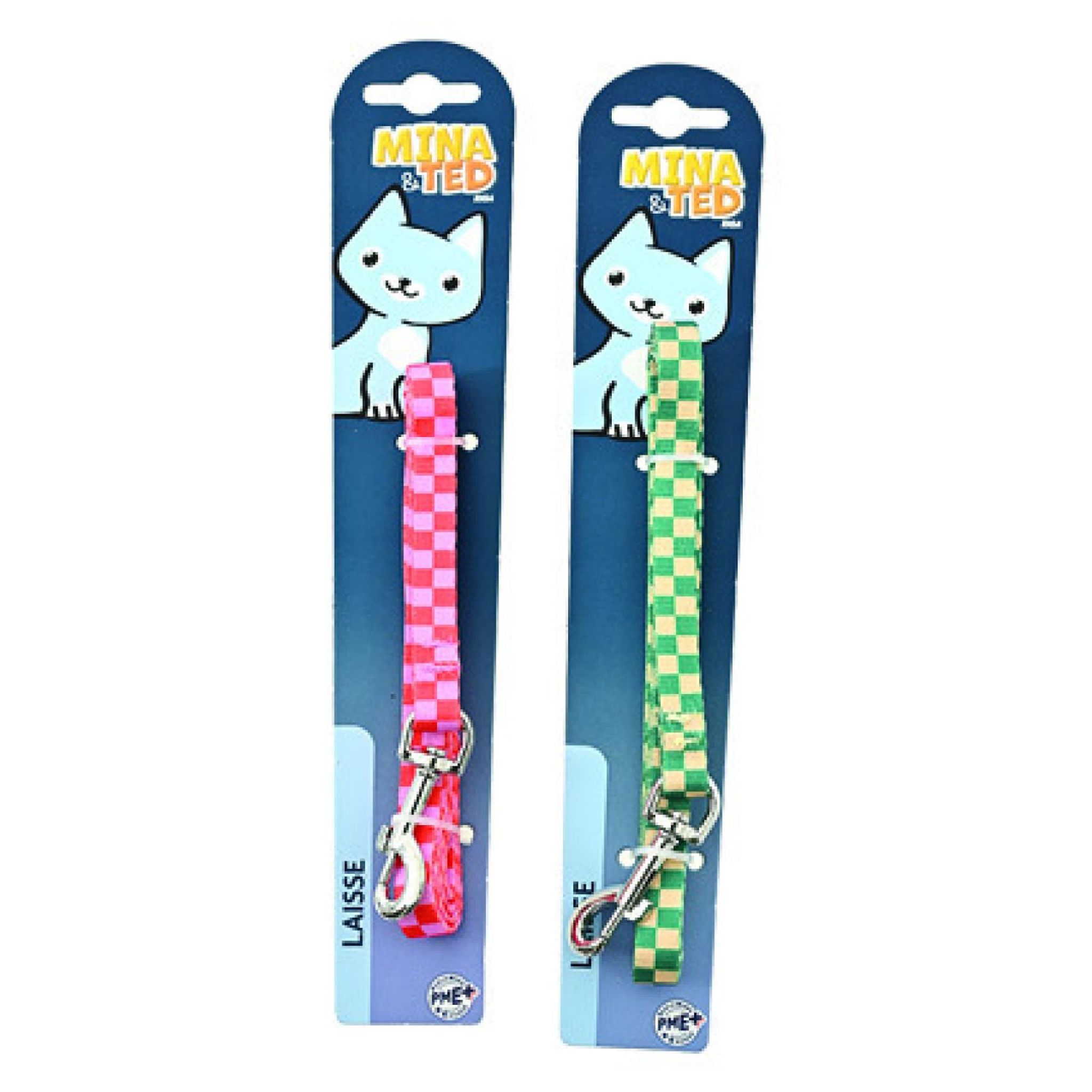 RIGA Mina & Ted Laisse nylon fantaisie 1m pour chat coloris aléatoire 1 pièce