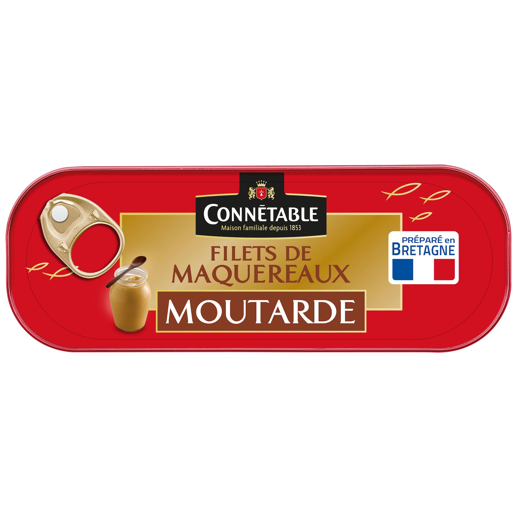 CONNETABLE Filets de maquereaux à la moutarde de Dijon 144g