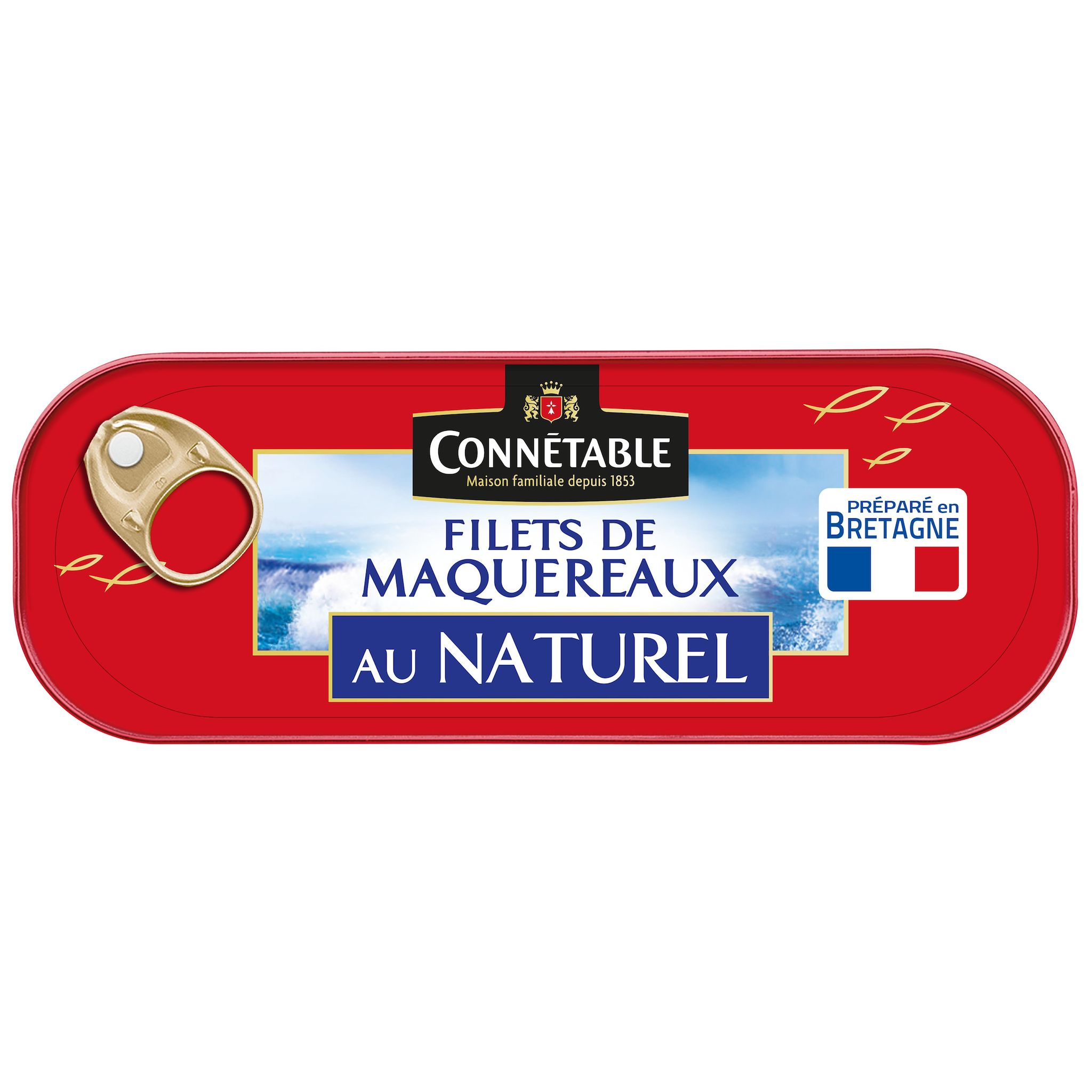 CONNETABLE Filets de maquereaux au naturel 79g
