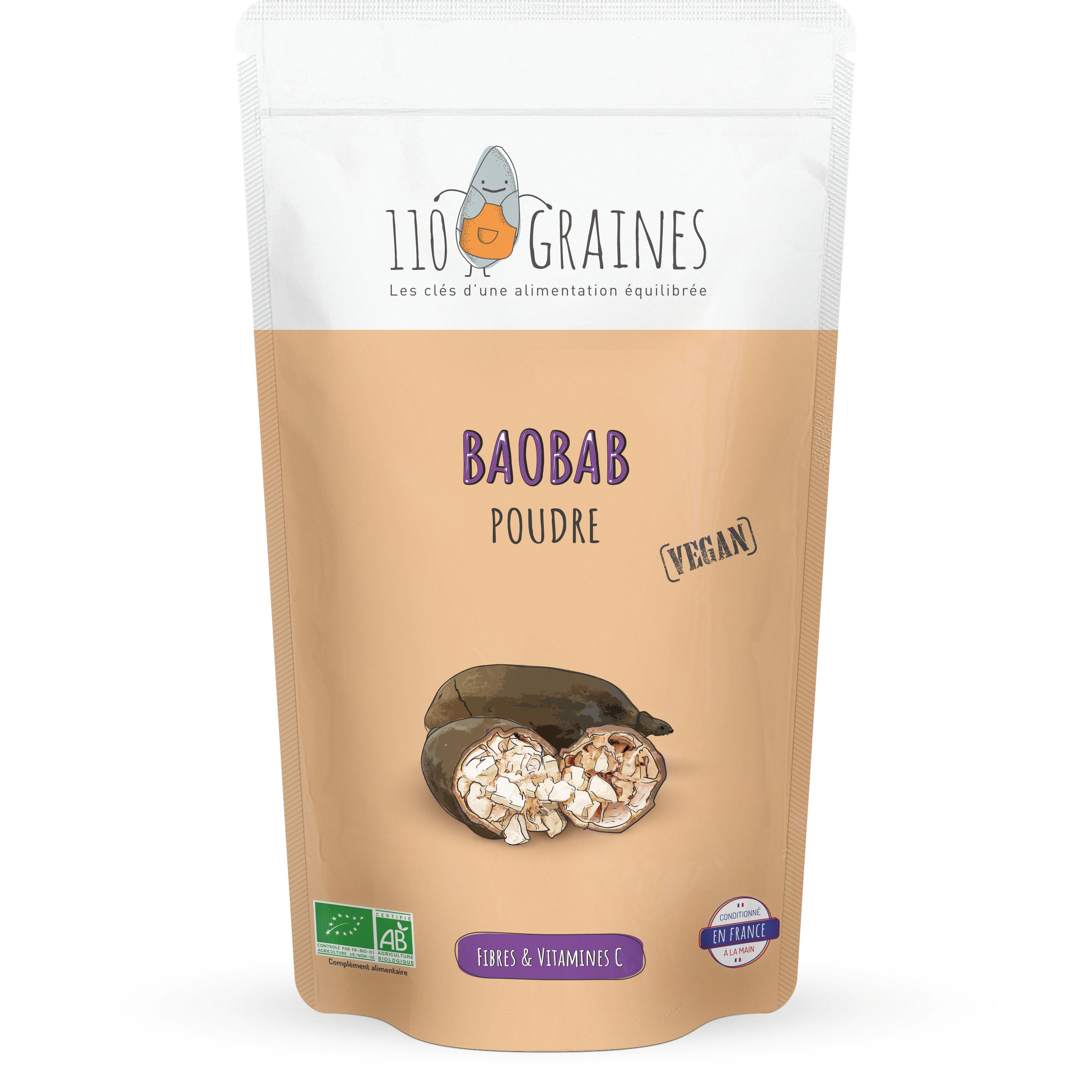 110 GRAINES Complément alimentaire baobab bio 200g