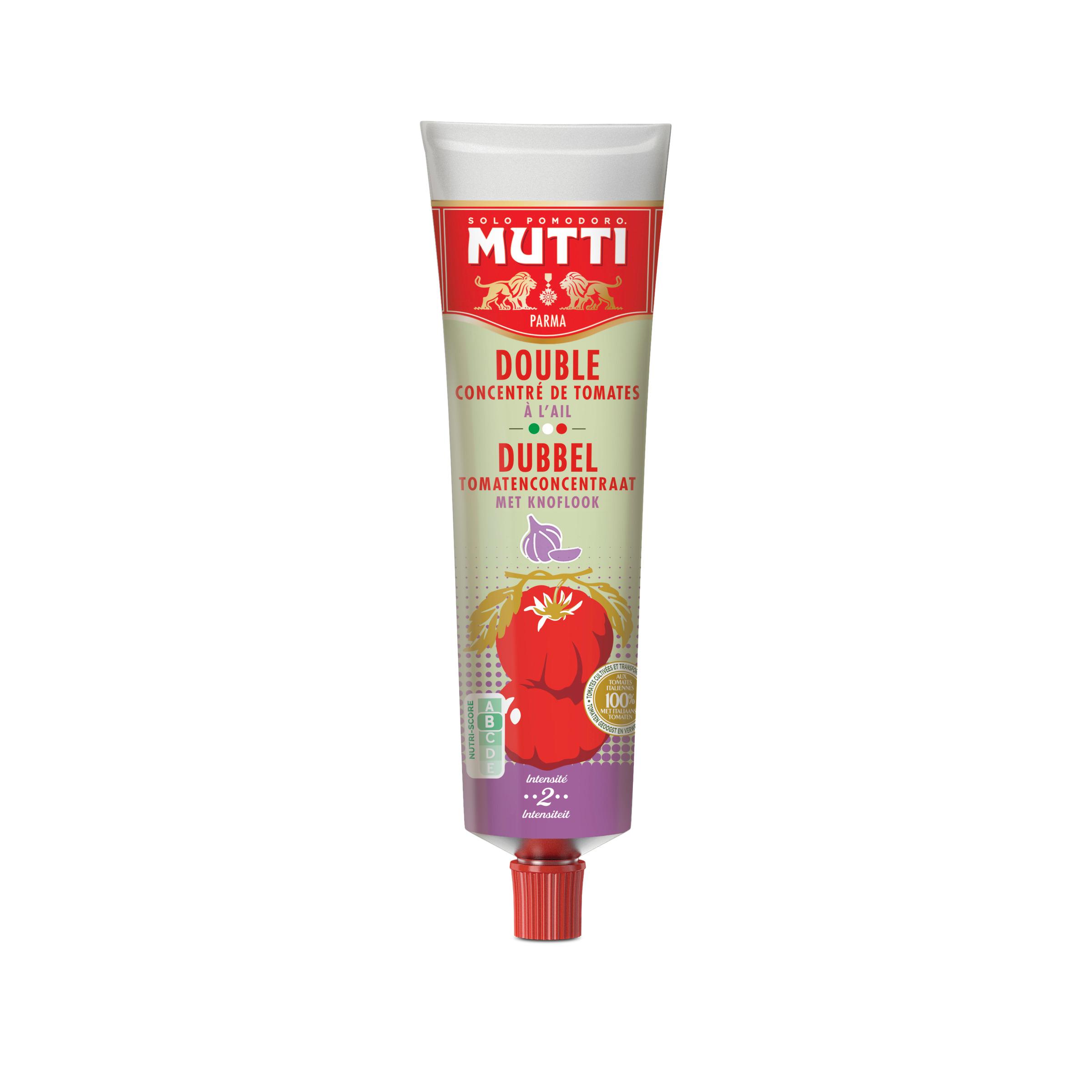MUTTI Double concentré de tomates à l'ail 130g