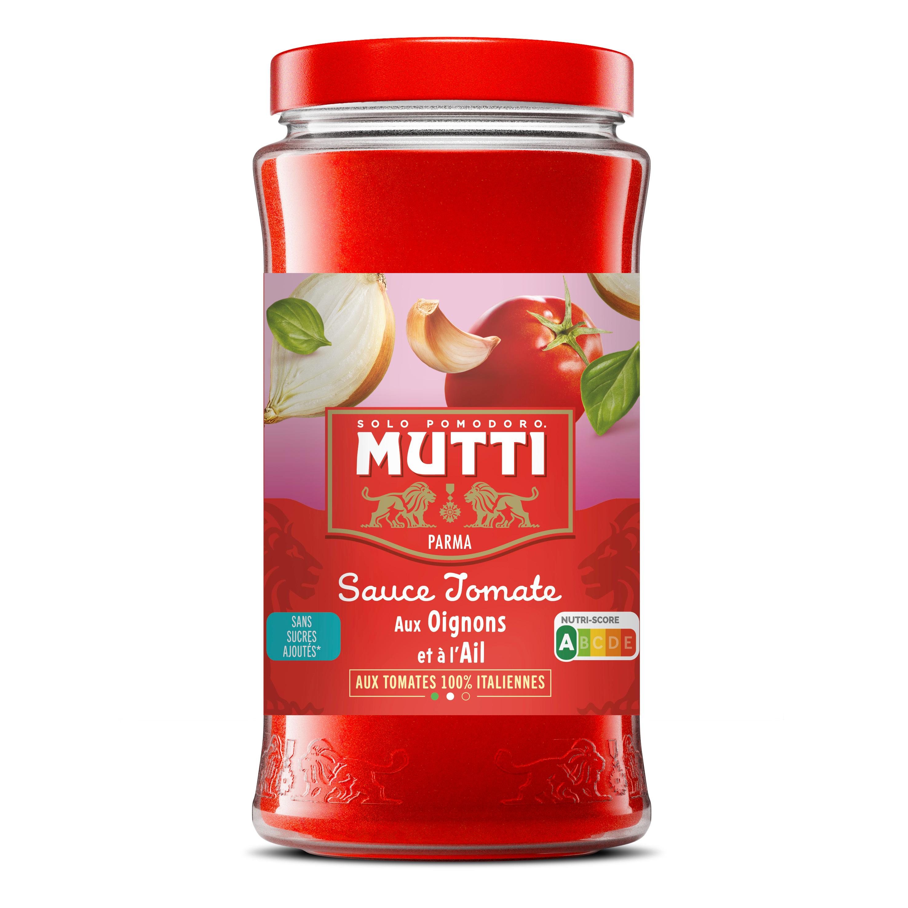 MUTTI Sauce tomate cuisinée aux oignons et à l'ail 400g