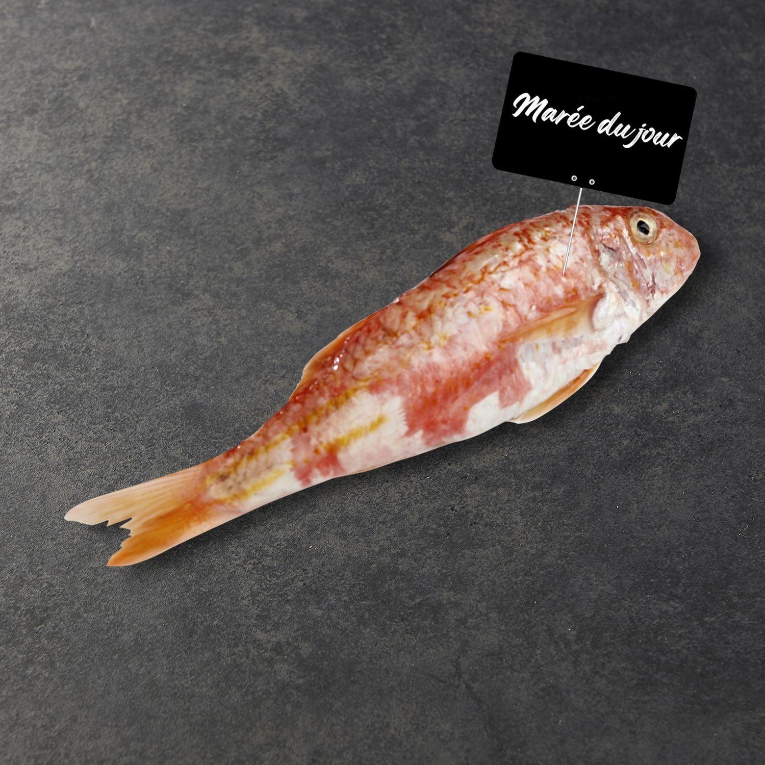 MON POISSONNIER Rouget barbet vidé, gratté avec la tête 3 portions 90 g à 120 g