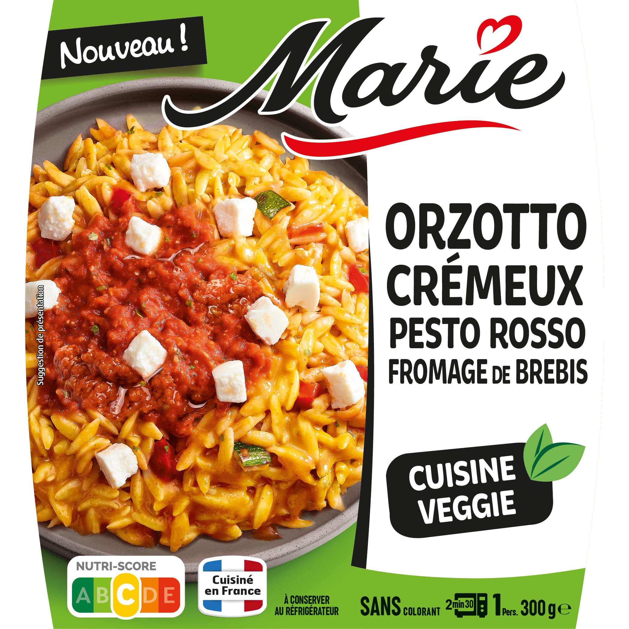 MARIE Orzotto crémeux pesto rosso et fromage de brebis 1 part 300g
