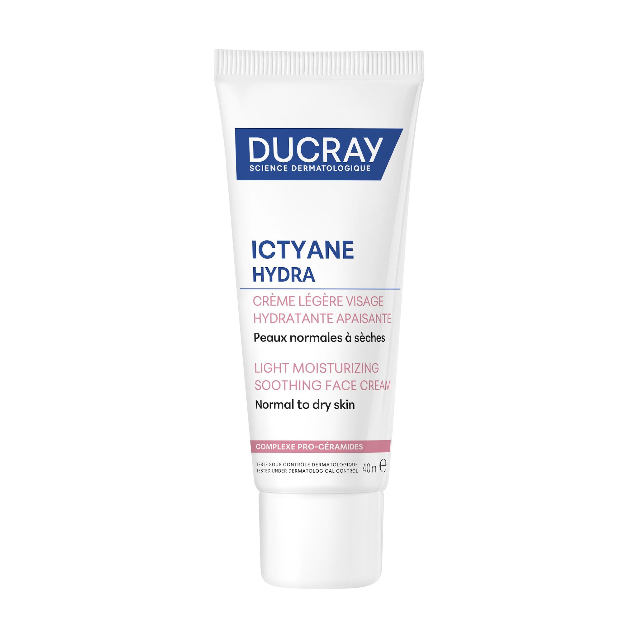Voir la diapositive 2 : DUCRAY Ictyane Hydra crème légère visage hydratante apaisante 40ml