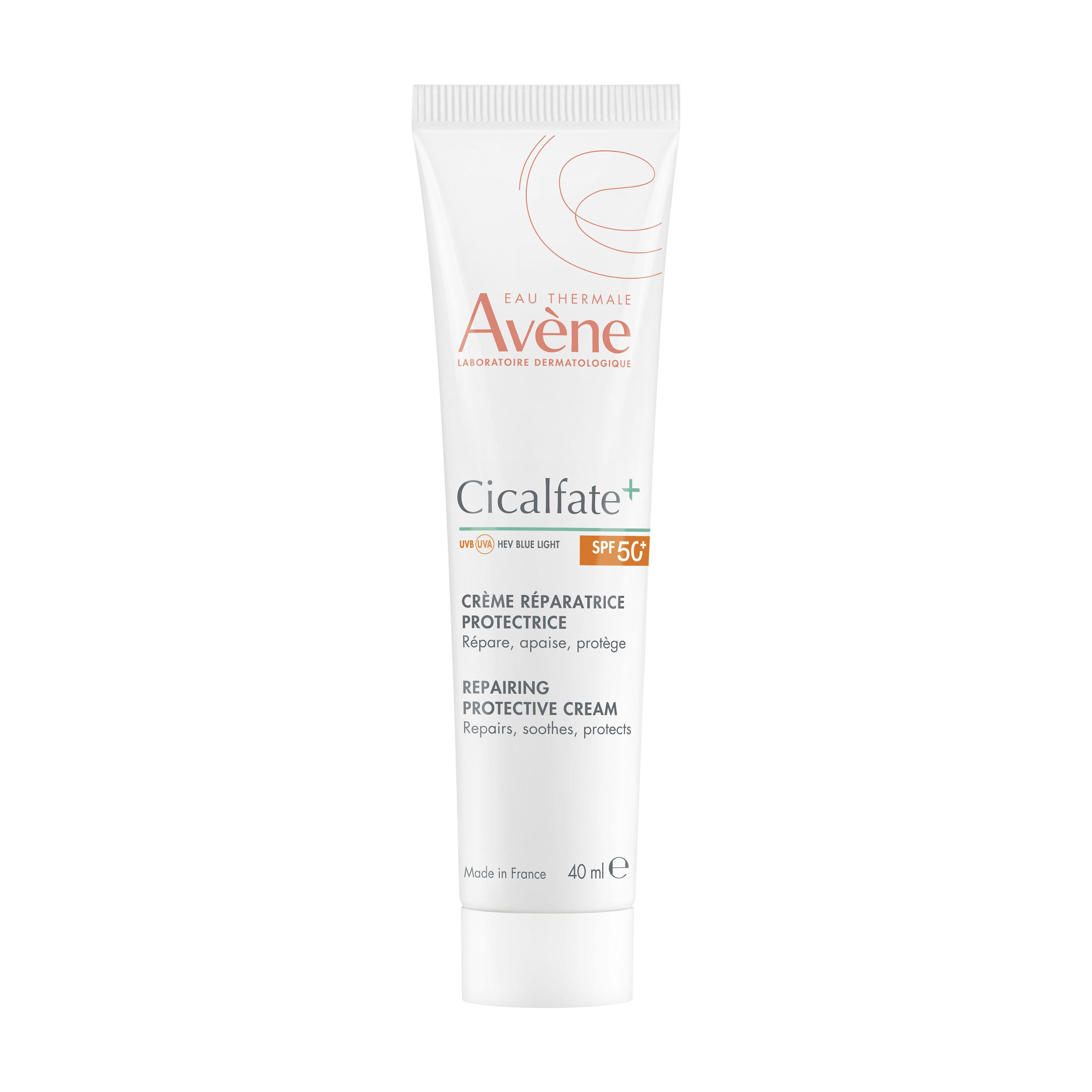 Voir la diapositive 2 : AVÈNE Cicalfate Crème réparatrice protectrice SPF50+ 40ml