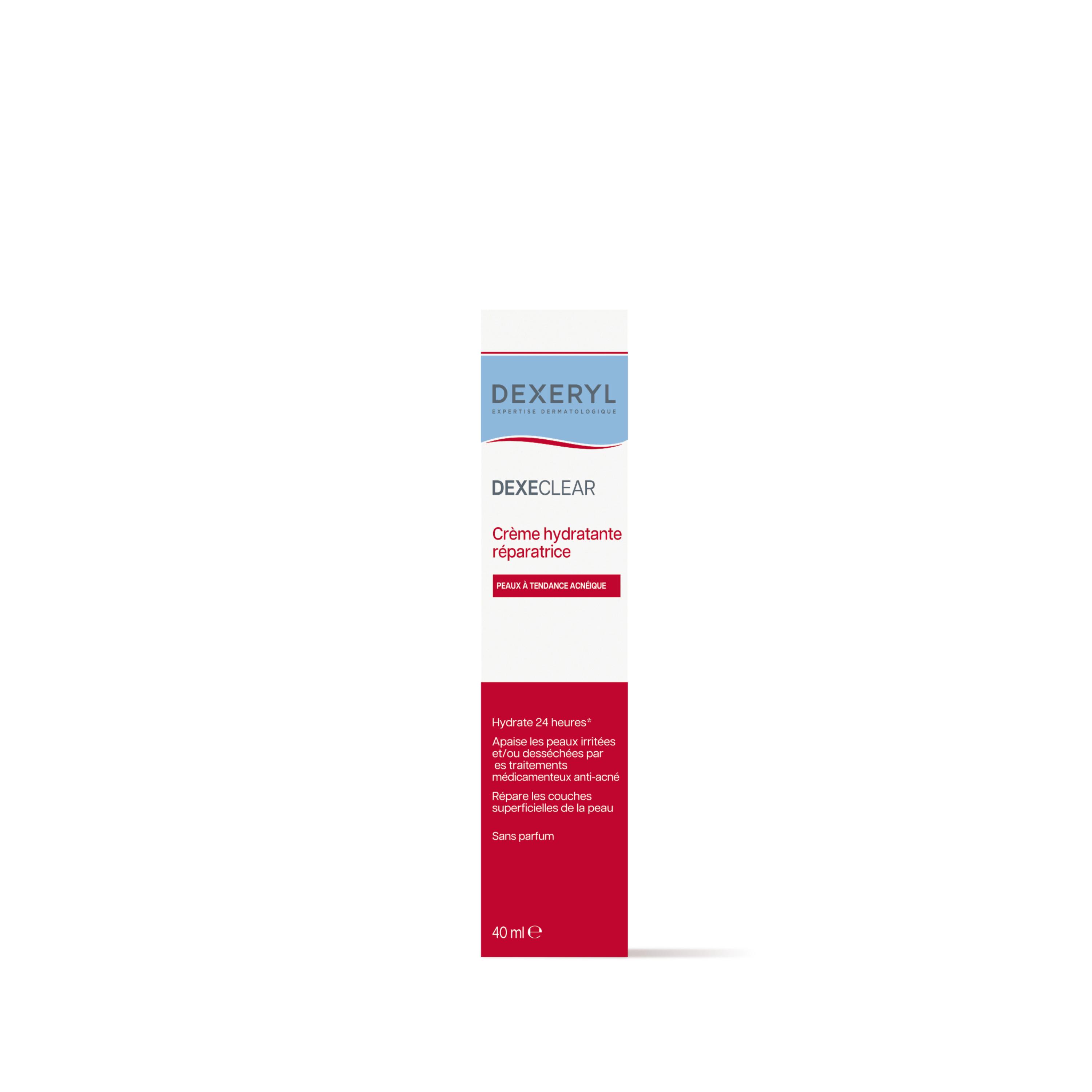 DEXERYL Dexeclear Crème hydratante réparatrice peaux à tendance acnéique 40ml
