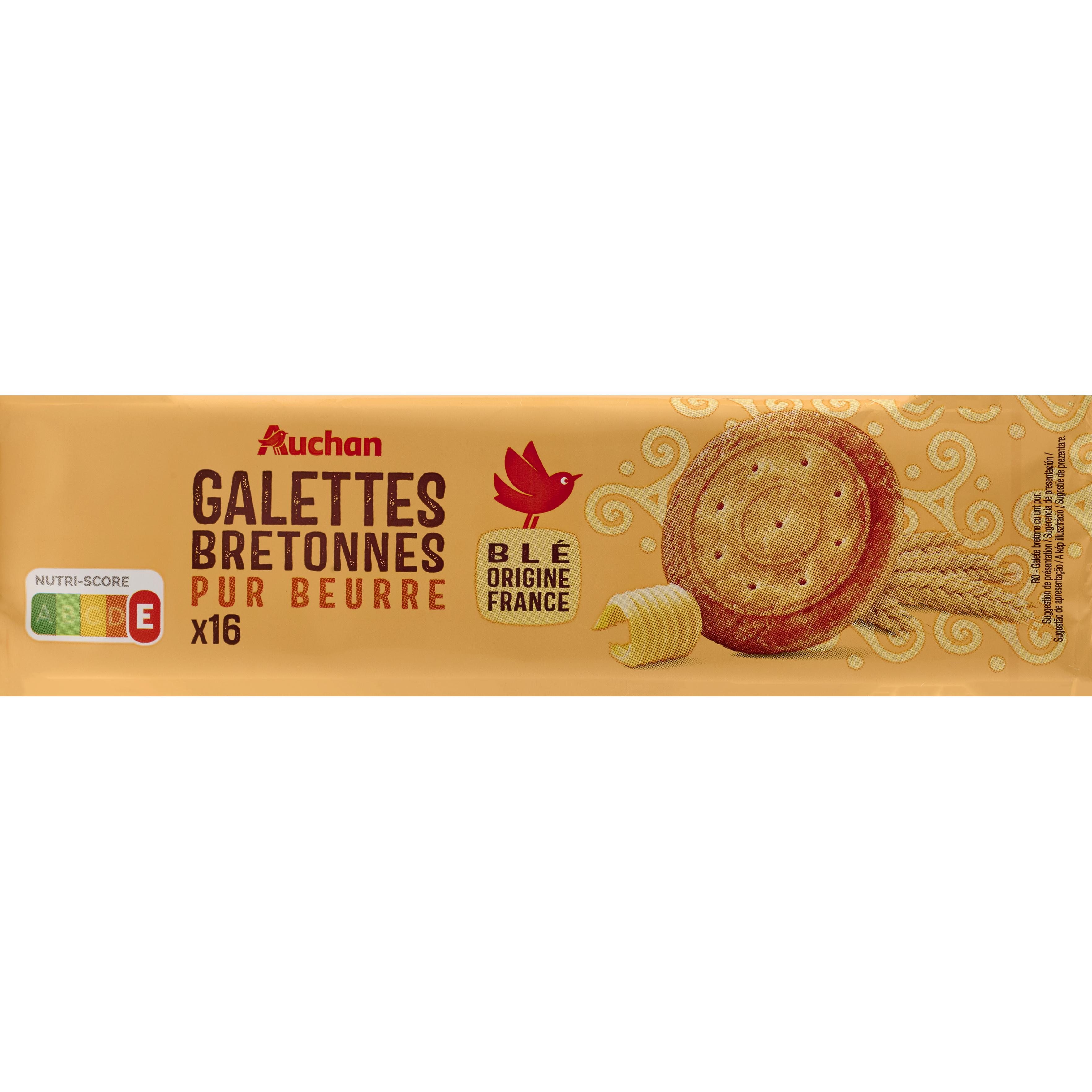 AUCHAN Galettes bretonnes pur beurre 125g
