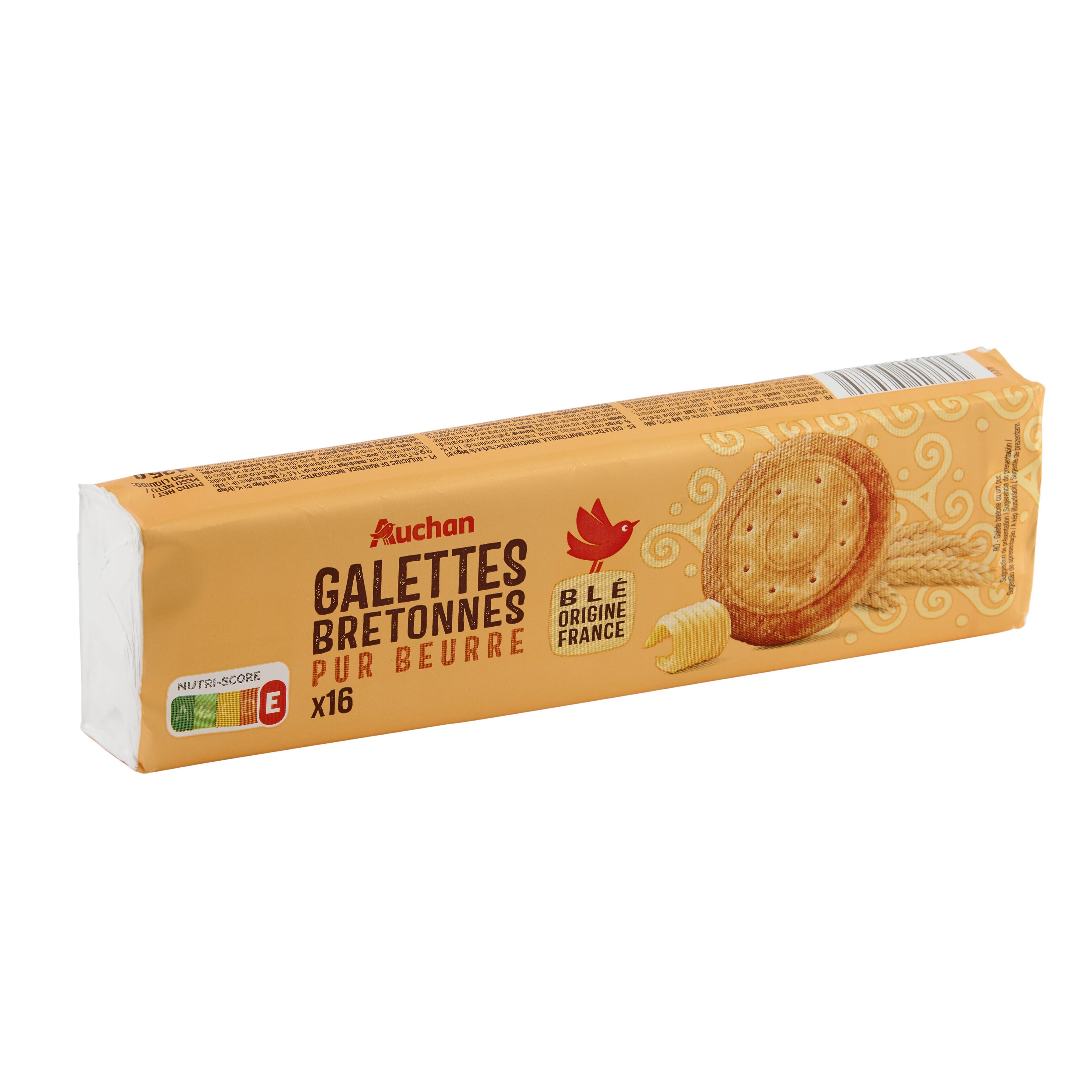 Voir la diapositive 4 : AUCHAN Galettes bretonnes pur beurre 125g