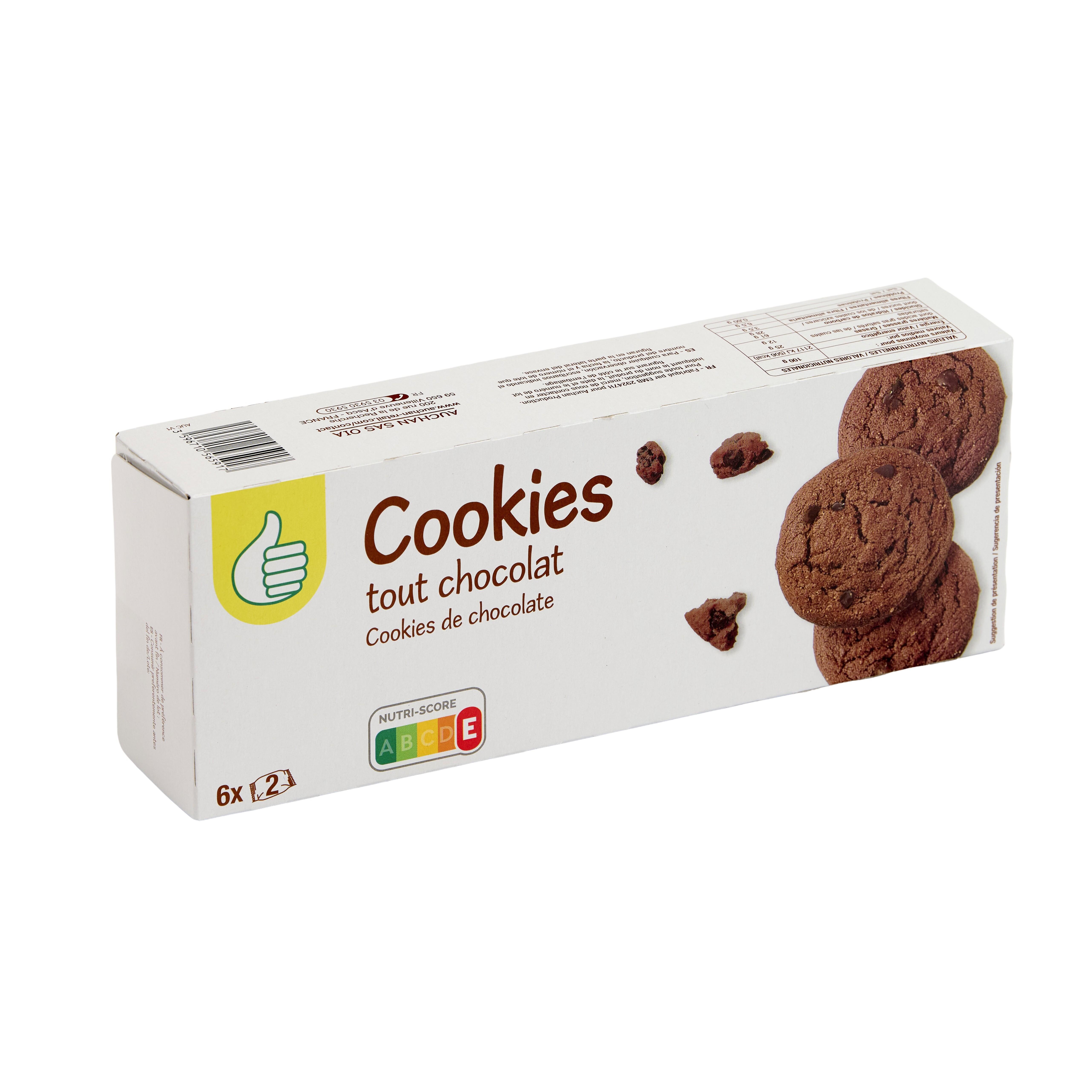 Voir la diapositive 2 : POUCE Cookies tout chocolat 200g