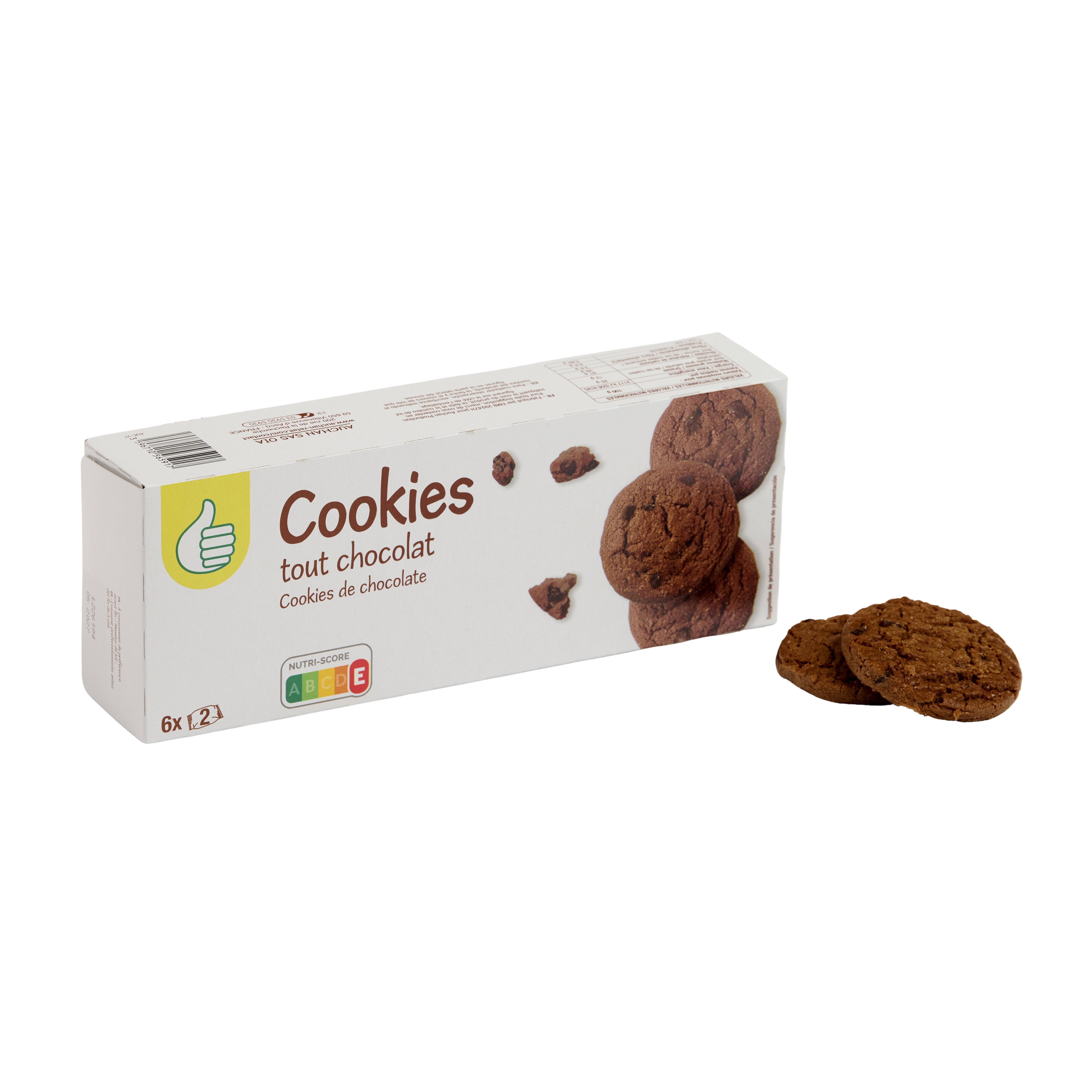 Voir la diapositive 4 : POUCE Cookies tout chocolat 200g