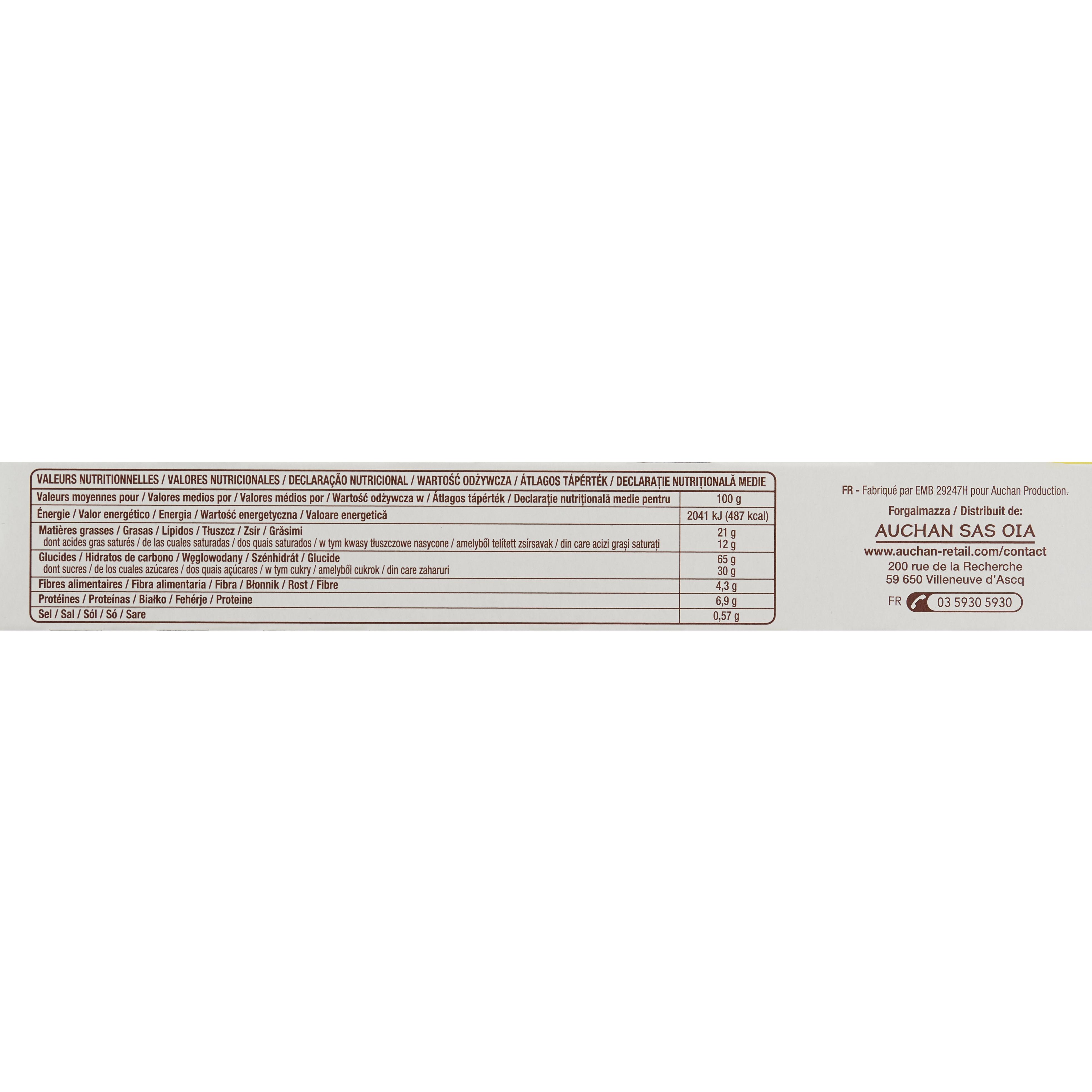 Voir la diapositive 3 : POUCE Biscuits petit beurre au chocolat noir 150g