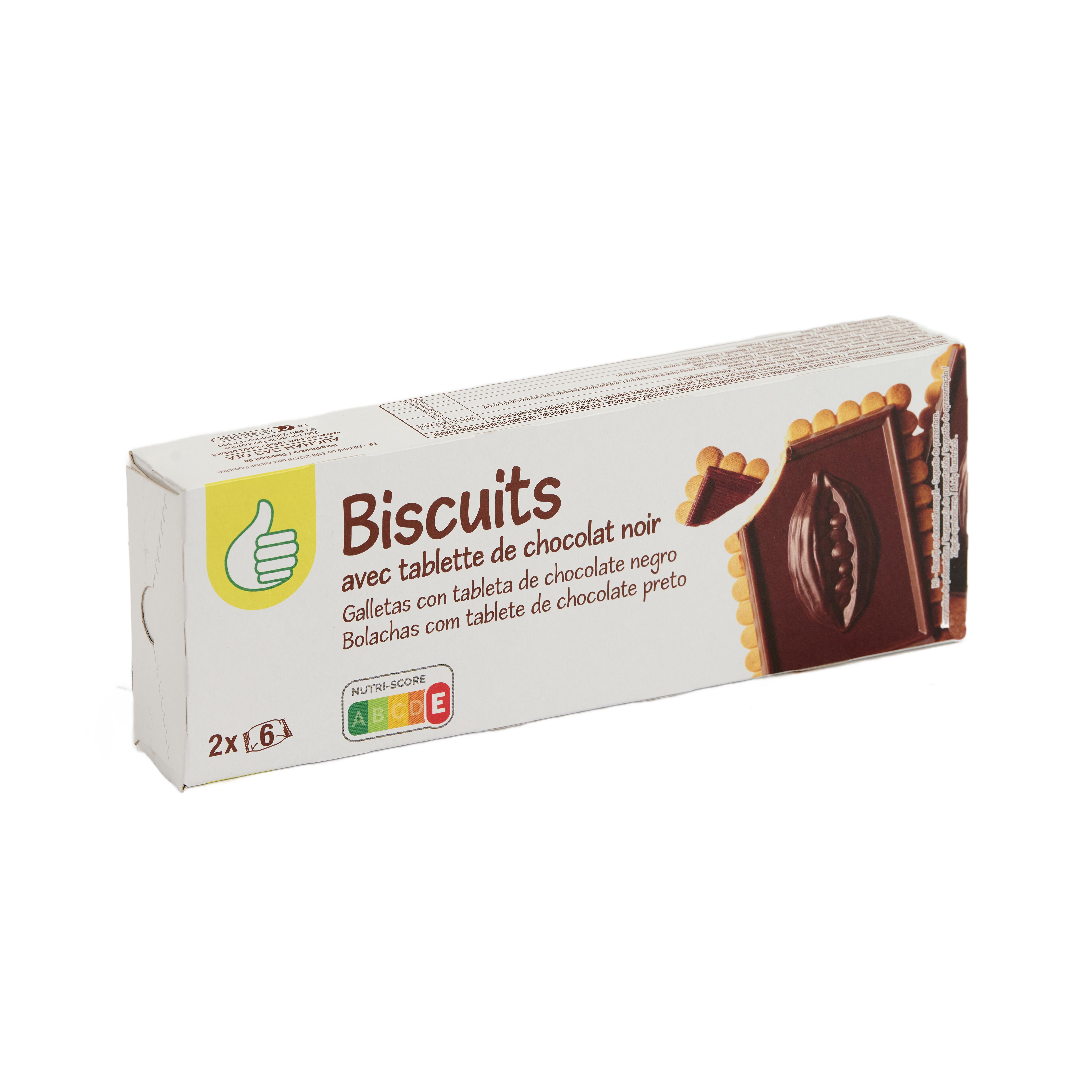 Voir la diapositive 4 : POUCE Biscuits petit beurre au chocolat noir 150g