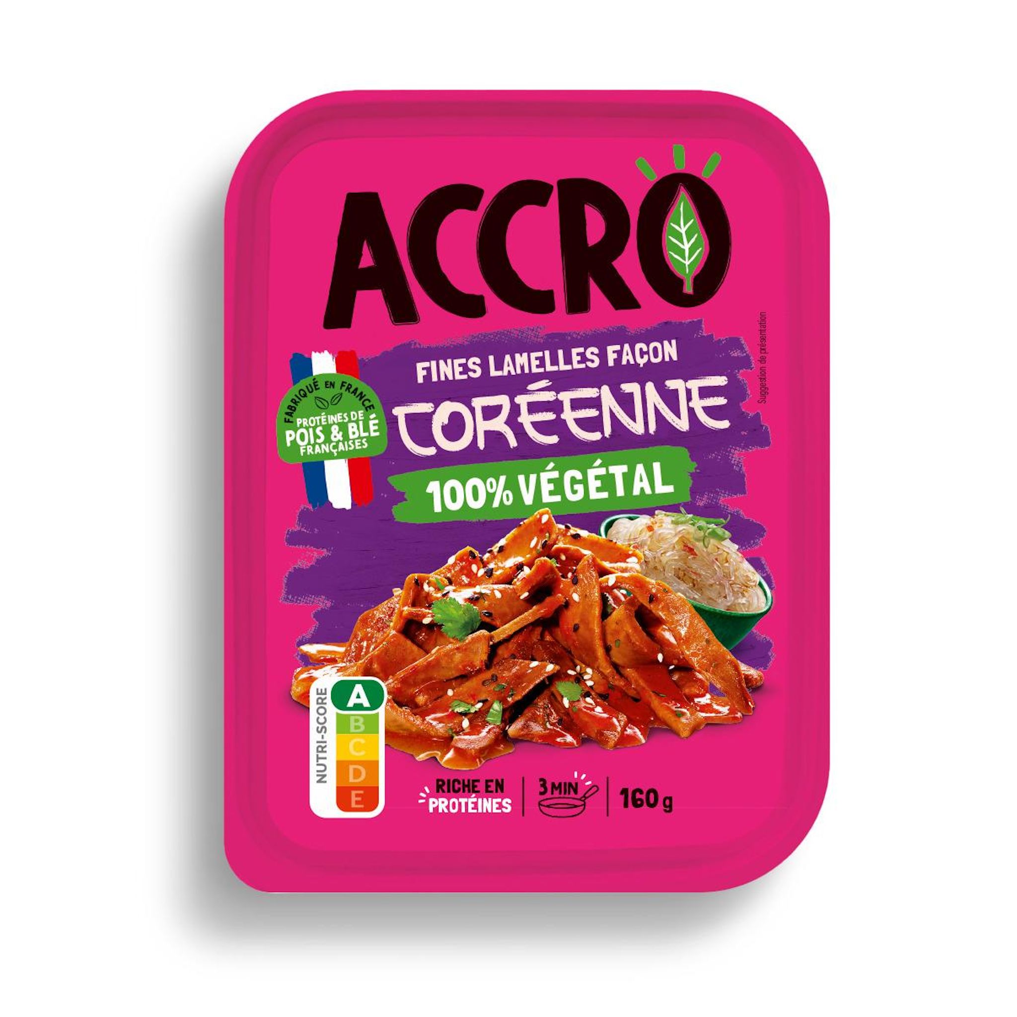 ACCRO Fines lamelles façon coréenne 100% végétal 160g
