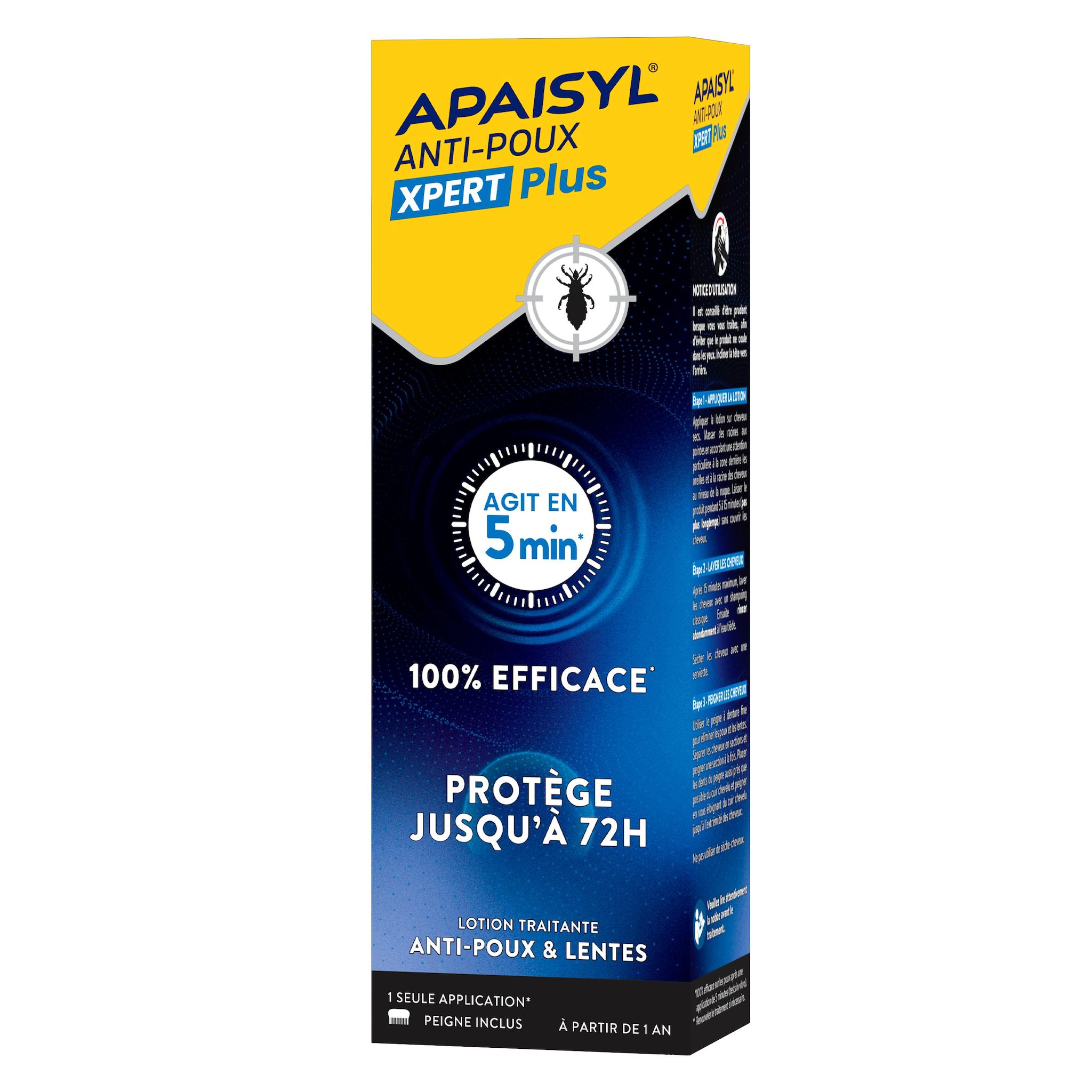 APAISYL Lotion traitante anti poux et lentes 100ml