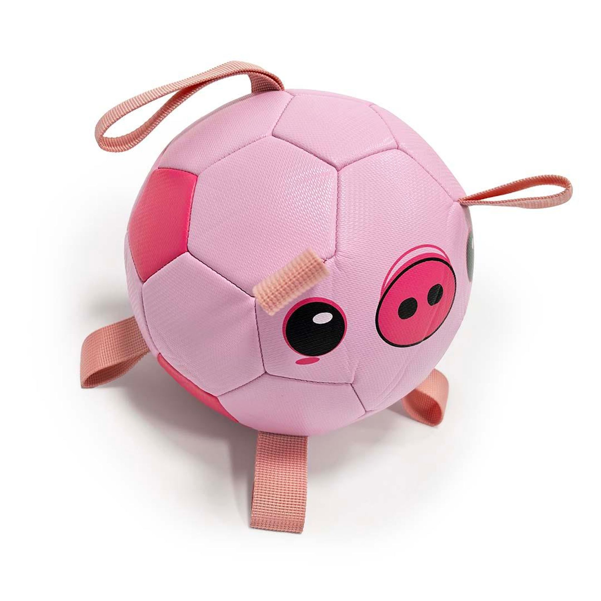 DUVOPLUS Jouet ballon de football cochon rose pour chien 1 pièce