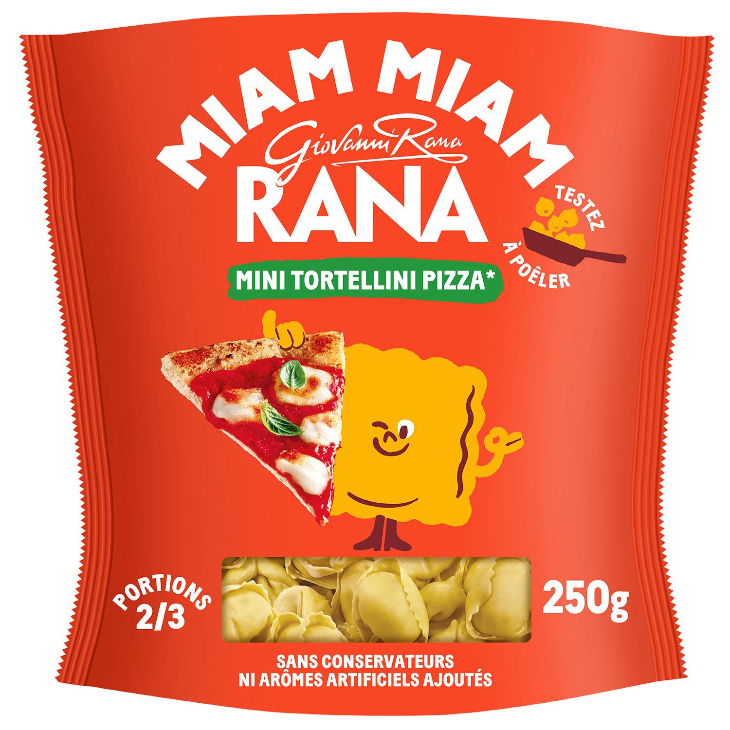 RANA Mini tortellini pizza à la tomate et mozzarella 2/3 parts 250g