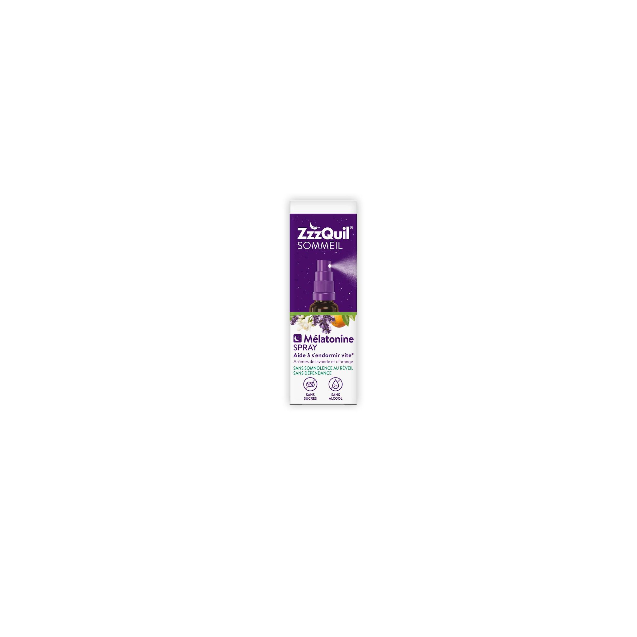 ZZZQUIL Spray mélatonine aide à s'endormir vite 30ml