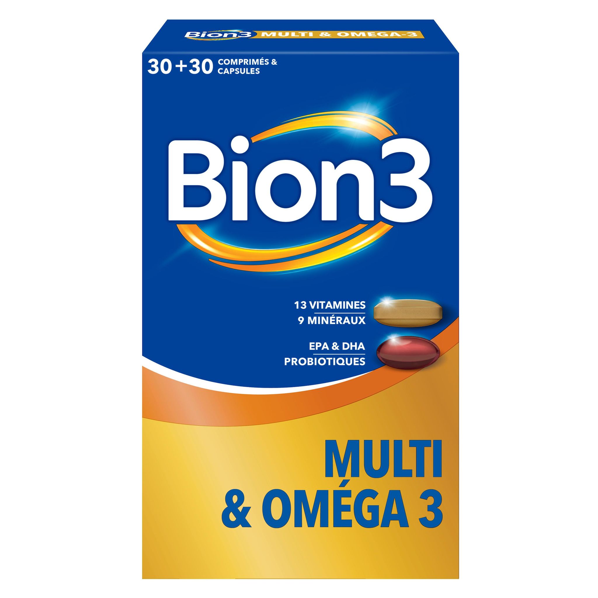 BION3 Complément alimentaire multi & oméga 3 30comprimés + 30 capsules
