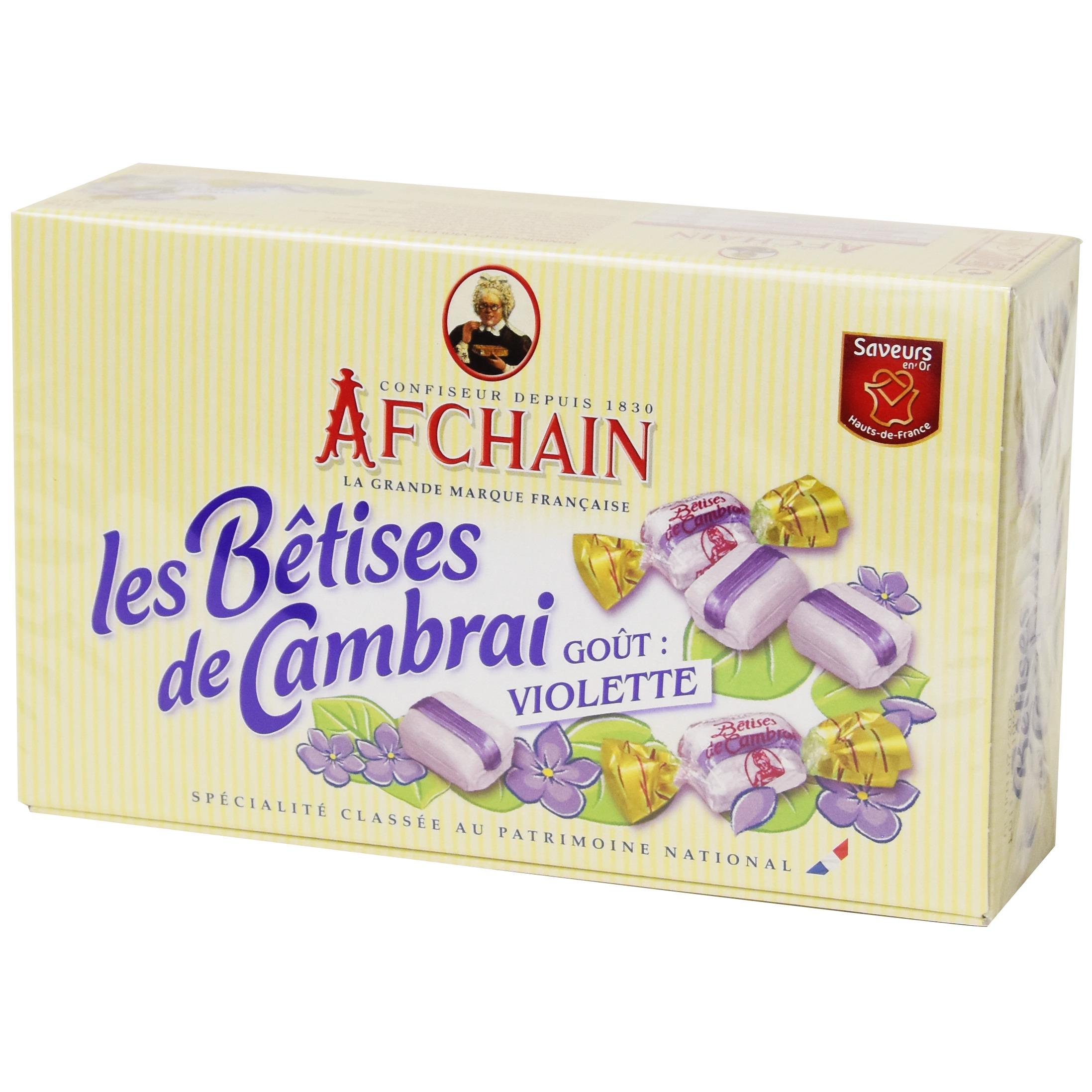 AFCHAIN Bonbons bêtises de cambrai saveur violette 250g