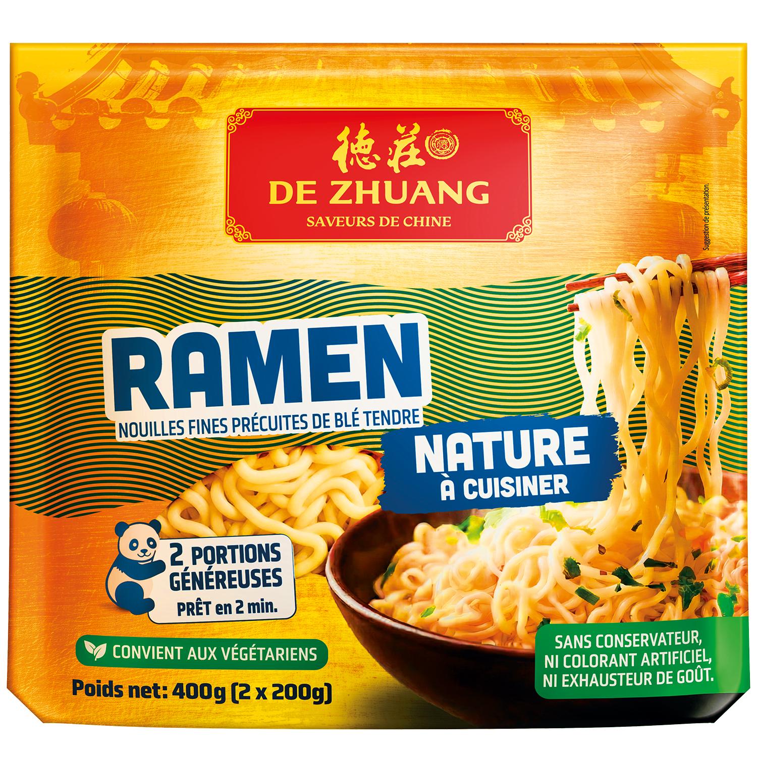 DEZHUANG Nouilles ramen nature 2X200g 400g