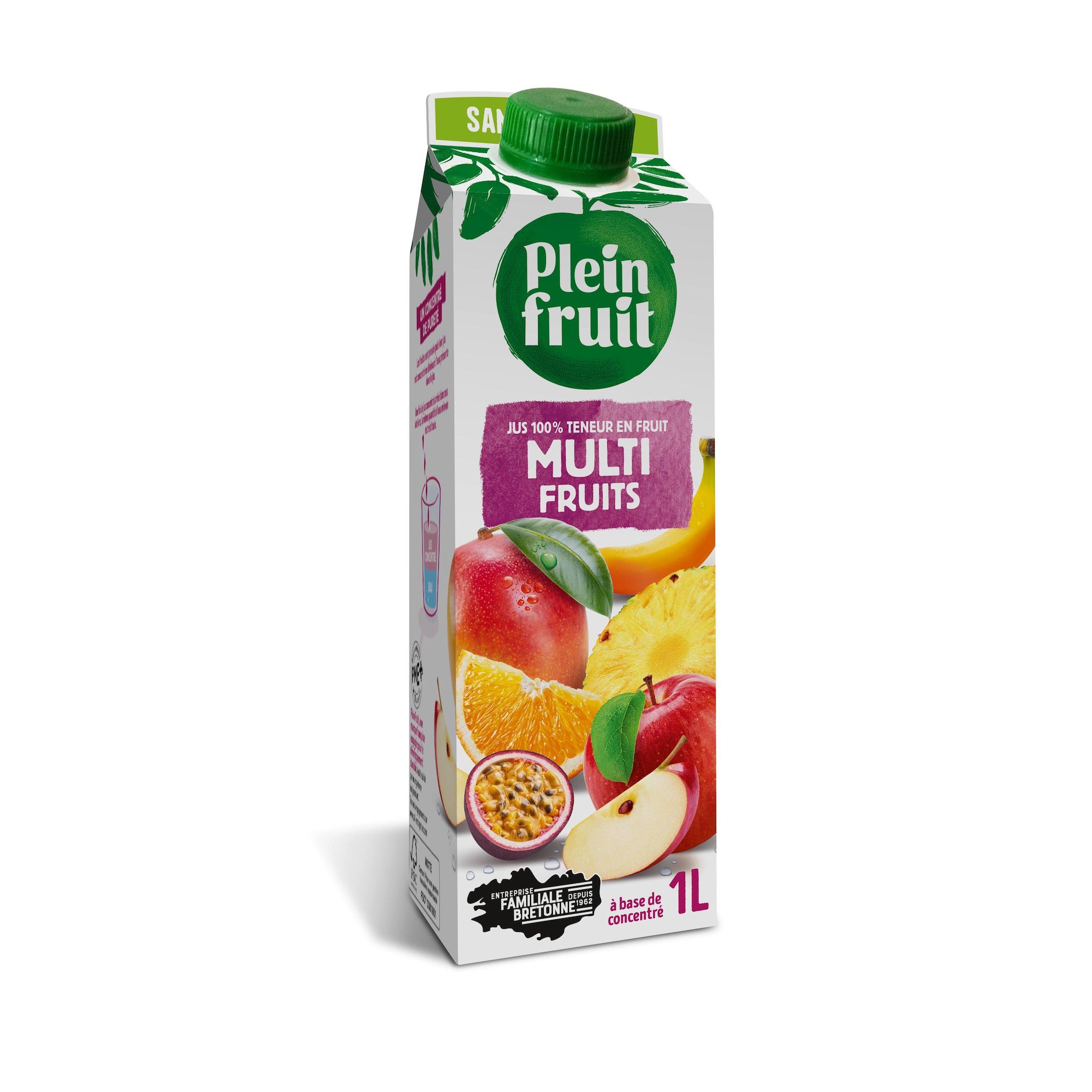 PLEIN FRUIT Jus à base de concentré de multifruit 1l